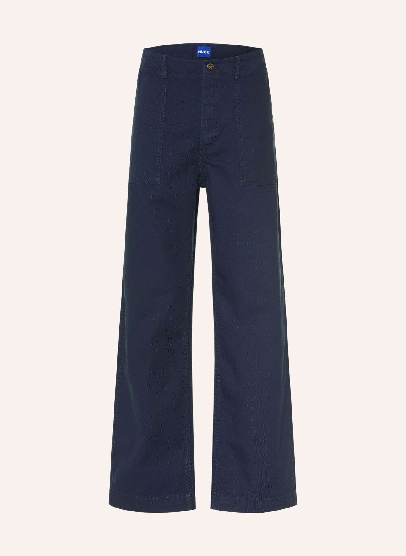 HUGO Chino RANKO Regular Fit: DUNKELBLAU