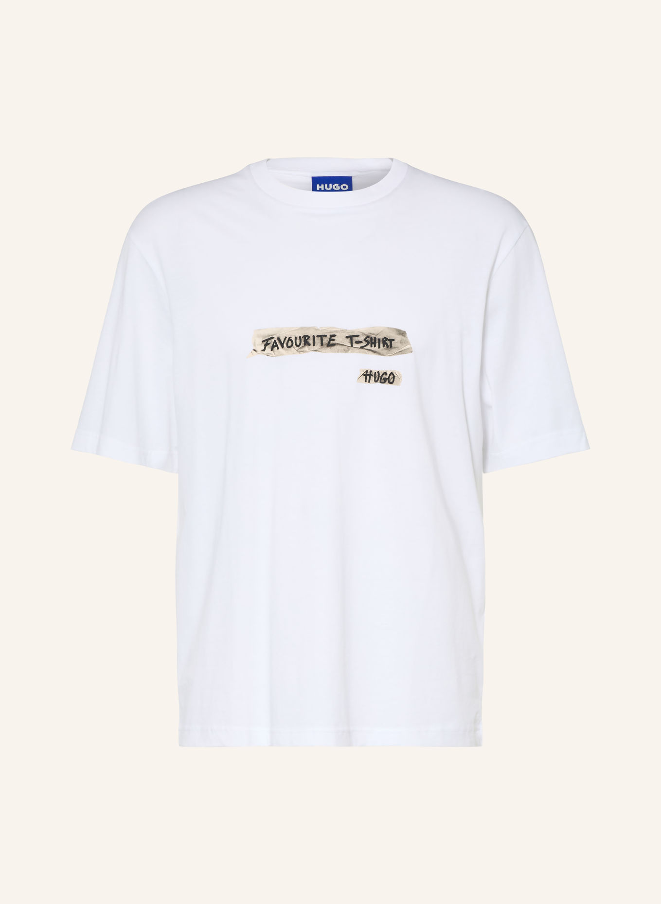 HUGO T-Shirt NAXTER: WEISS