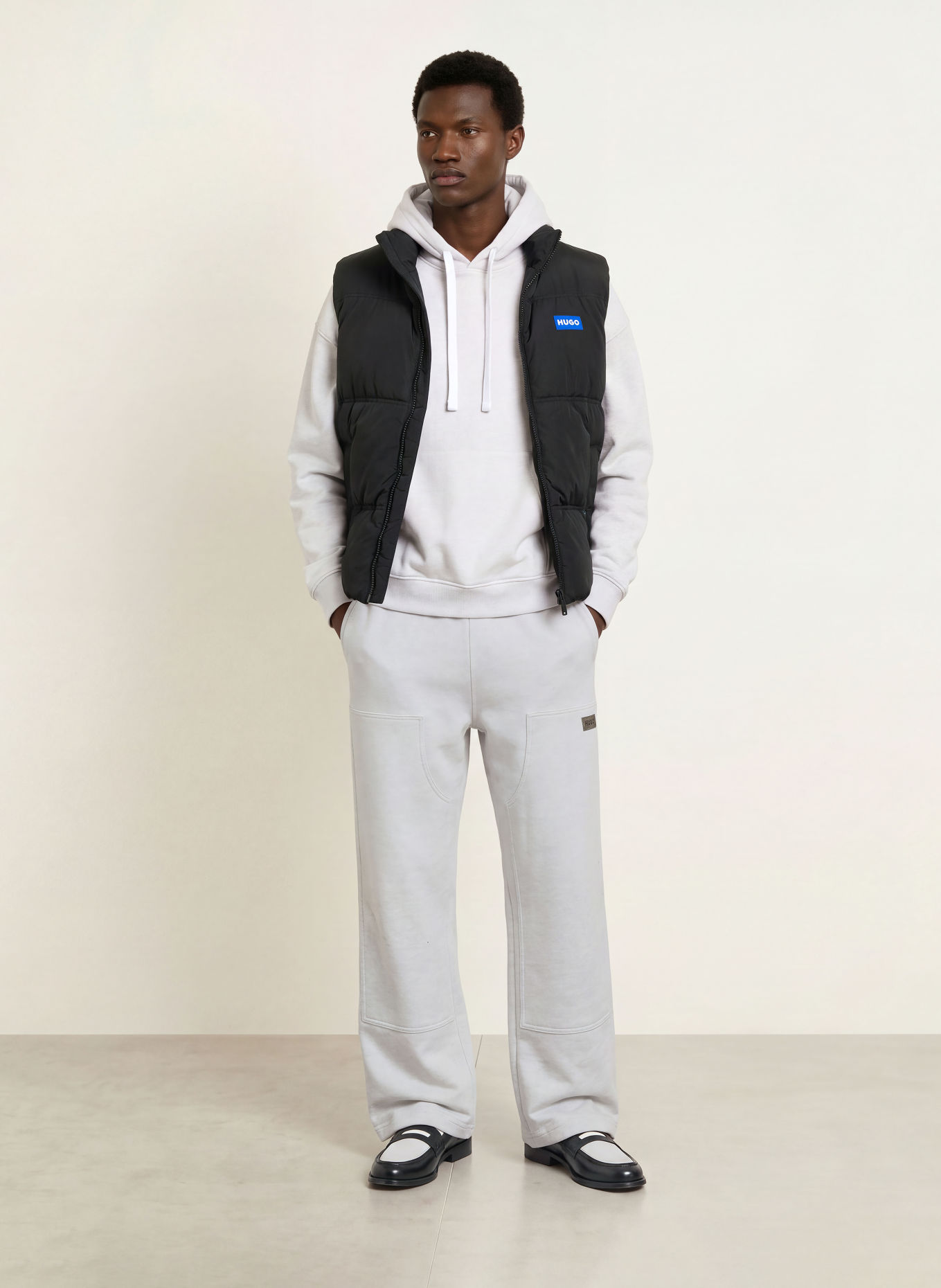 HUGO Sweatpants NIMANT: HELLGRAU