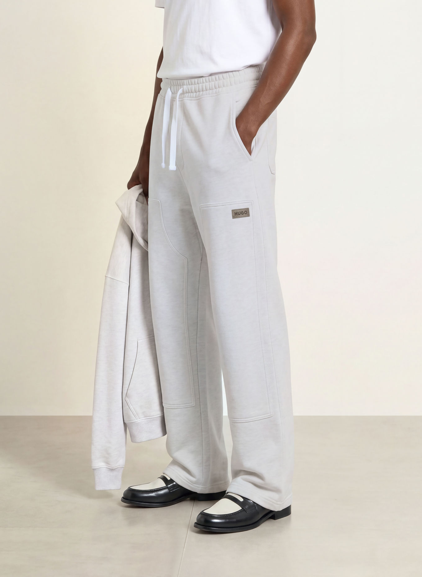 HUGO Sweatpants NIMANT: HELLGRAU