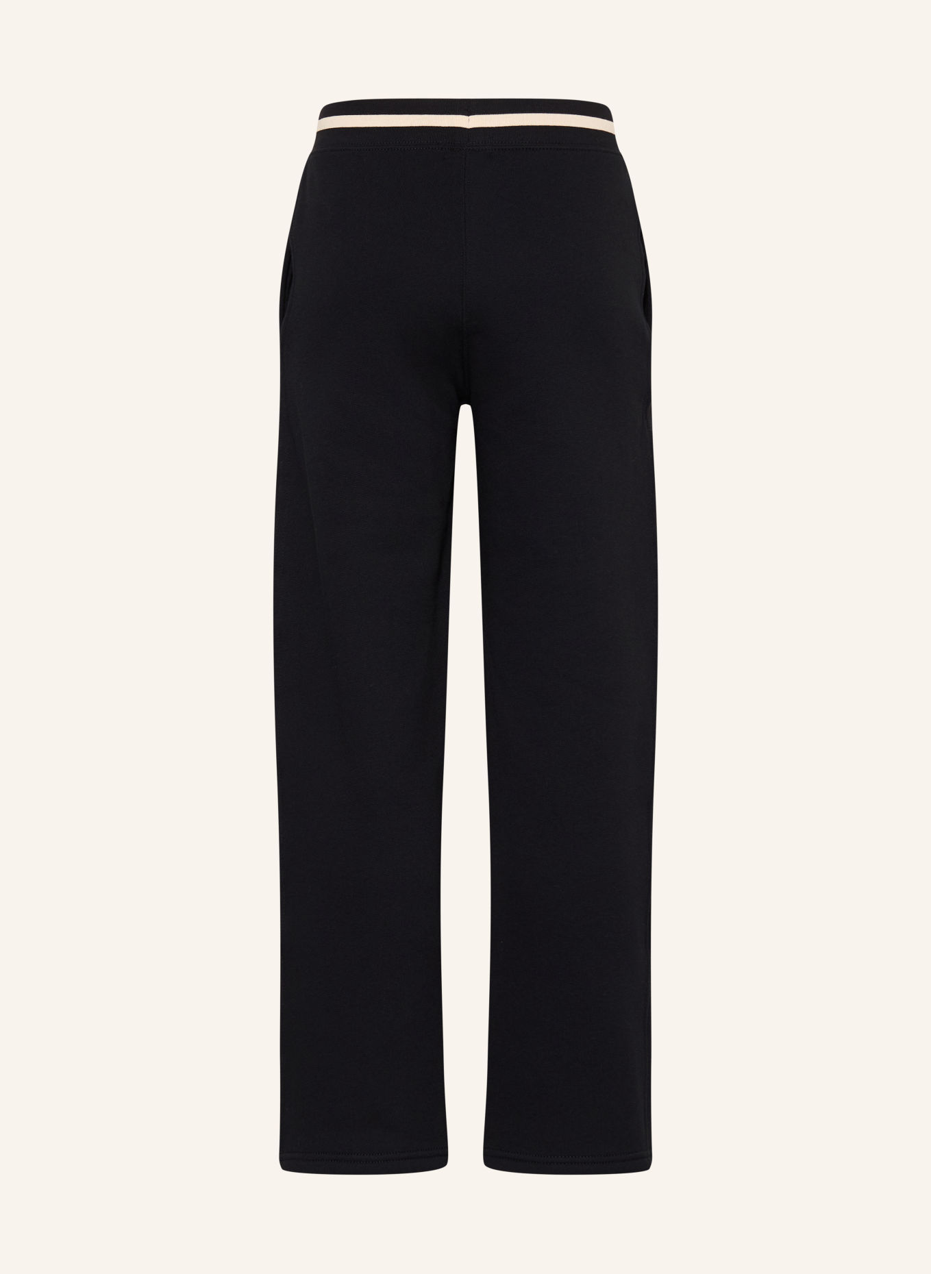 POLO RALPH LAUREN Pantalon en molleton: NOIR / BLANC