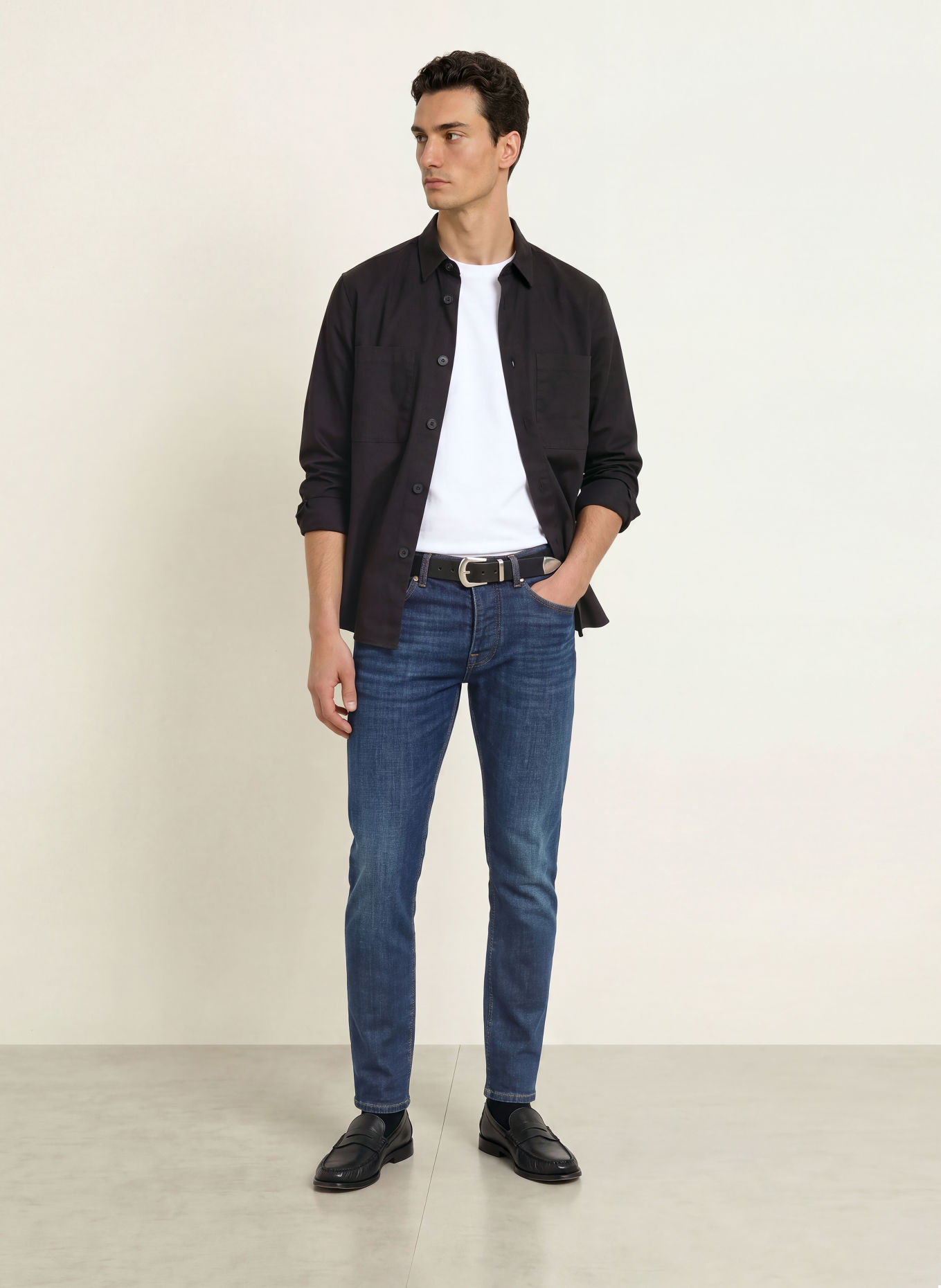 GOLDGARN DENIM Džíny U2 Tapered Fit: 1090 midblue