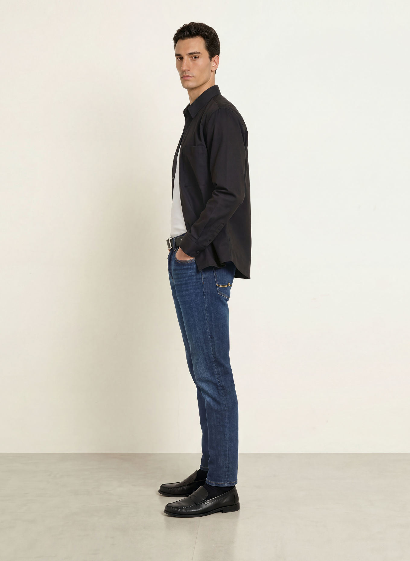 GOLDGARN DENIM Džíny U2 Tapered Fit: 1090 midblue
