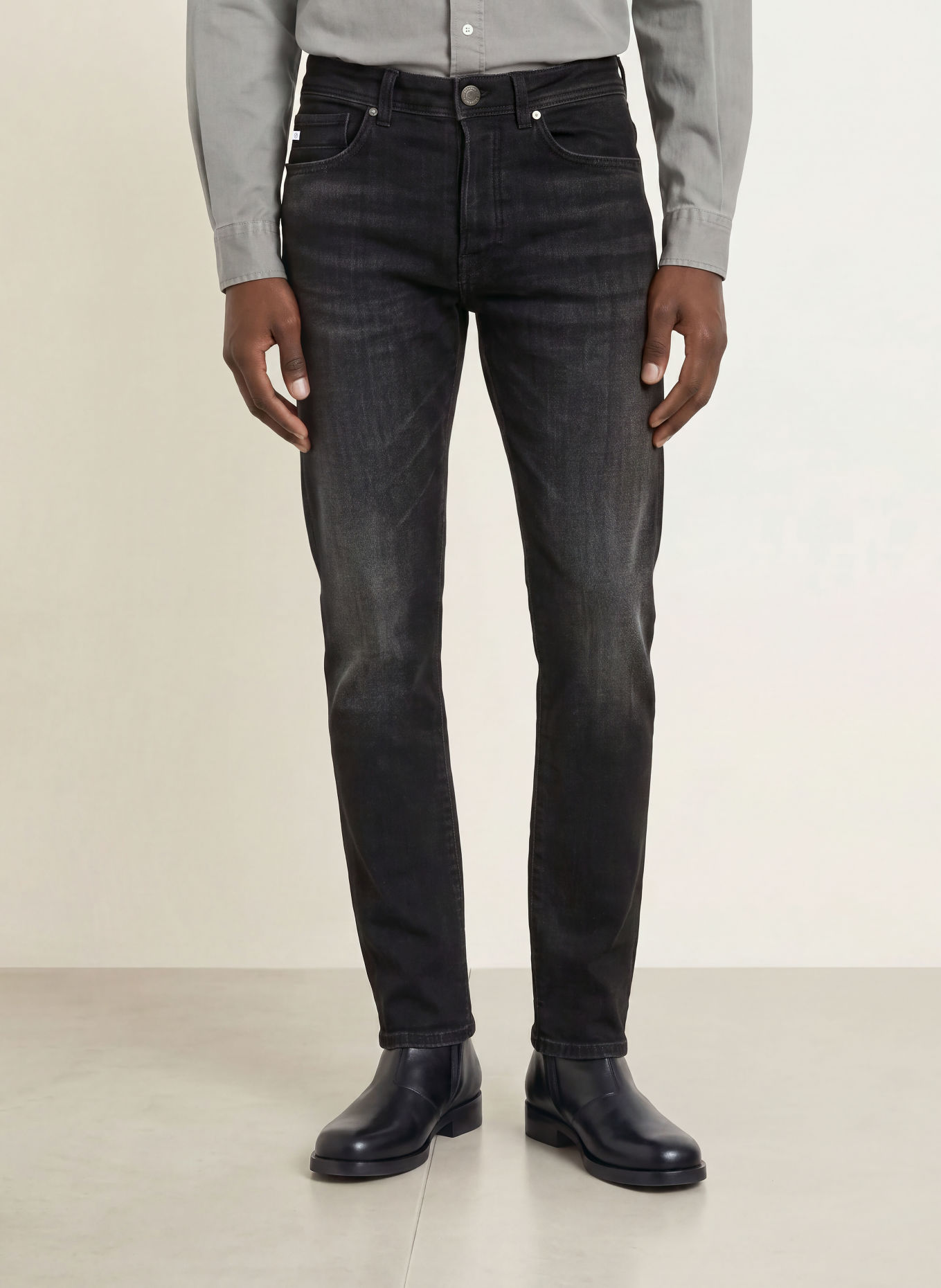GOLDGARN DENIM Jeans U2 Tapered Fit: 1110 vintageblack