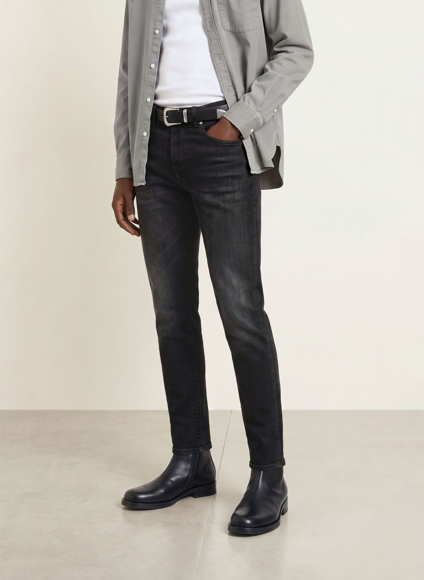 GOLDGARN DENIM Jeans U2 Tapered Fit: 1110 vintageblack