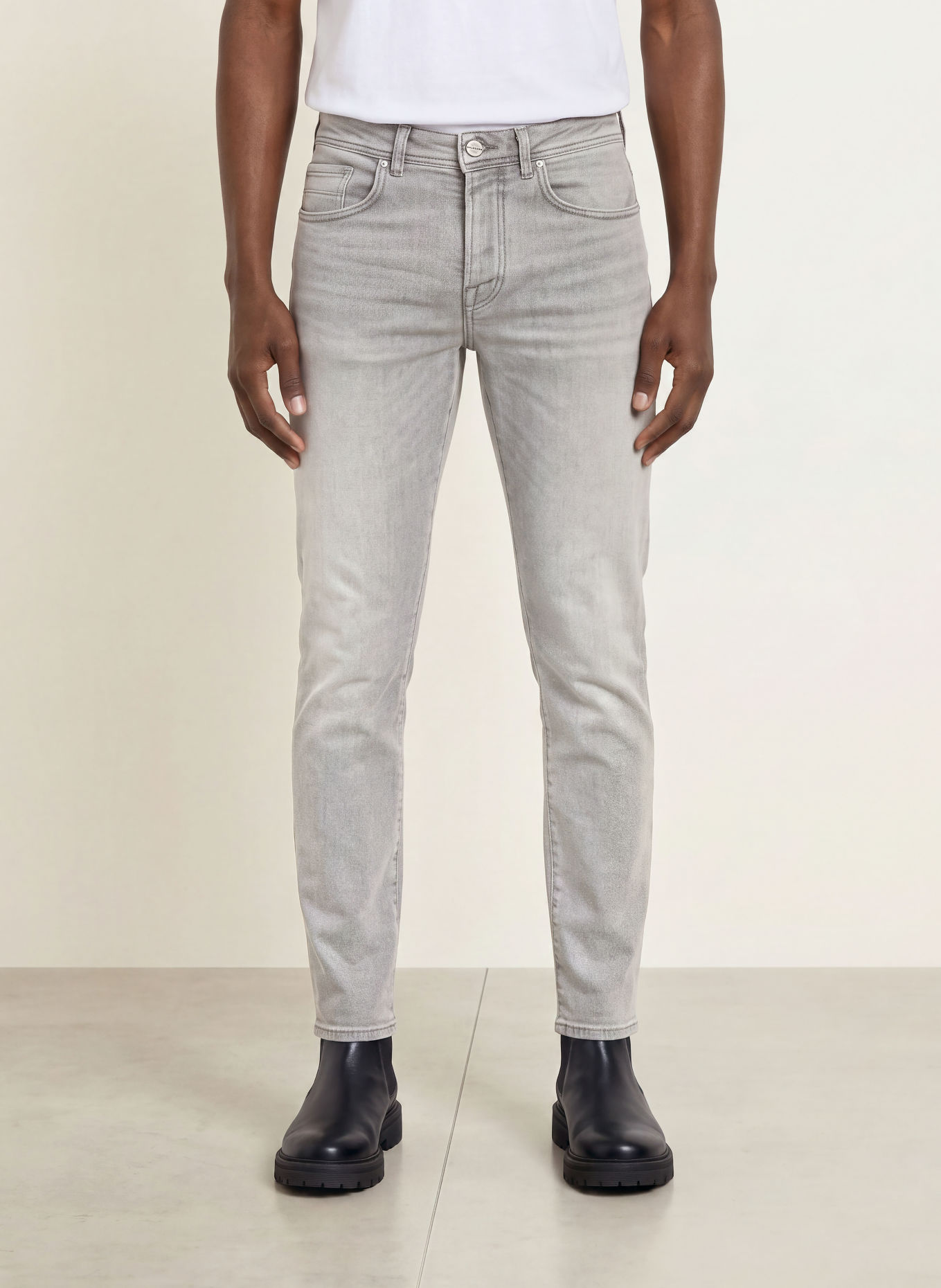 GOLDGARN DENIM Džíny U2 Tapered Fit: 1050 Lightgrey