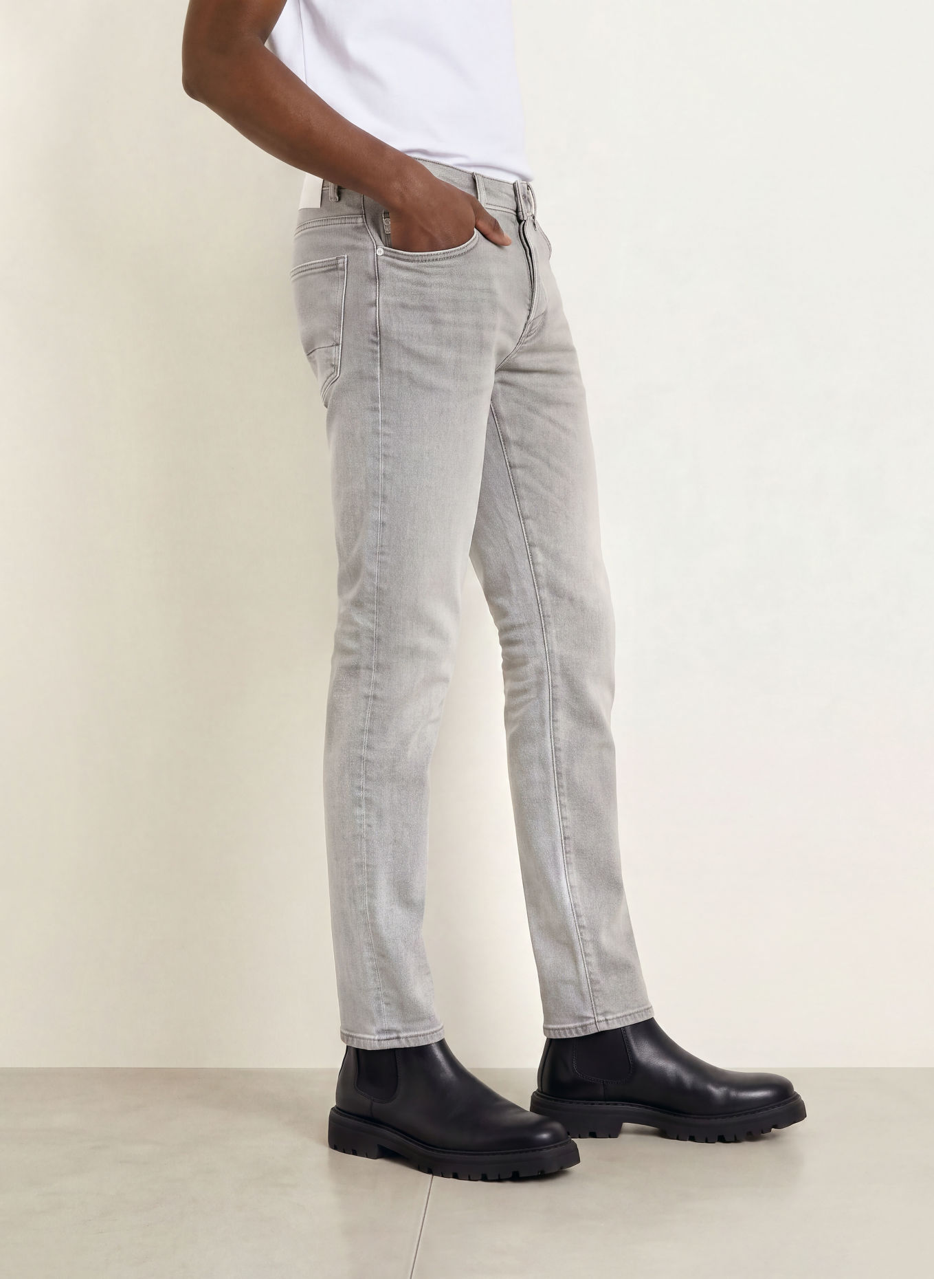 GOLDGARN DENIM Džíny U2 Tapered Fit: 1050 Lightgrey
