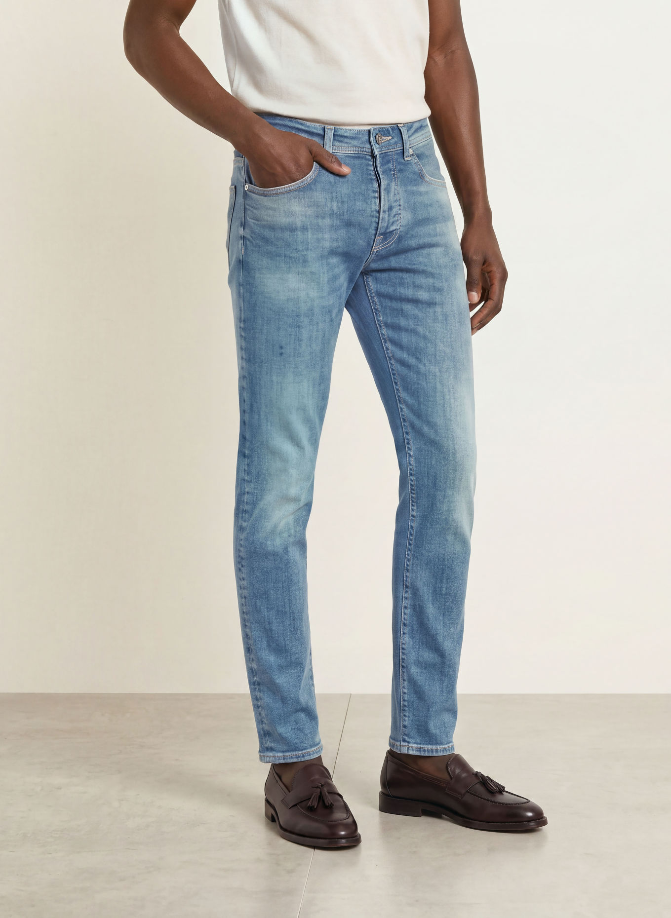 GOLDGARN DENIM Džíny U2 Tapered Fit: 1070 LIGHTBLUE