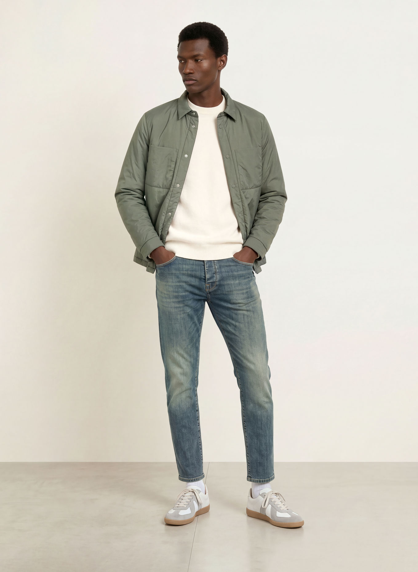 GOLDGARN DENIM Džíny RHEINAU, volný střih, zkrácená délka: 1010 Vintageblue