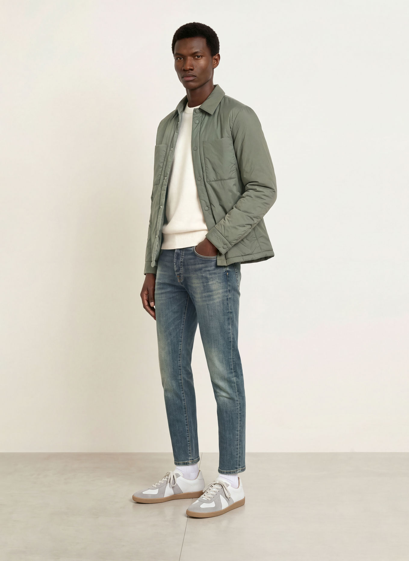 GOLDGARN DENIM Džíny RHEINAU, volný střih, zkrácená délka: 1010 Vintageblue