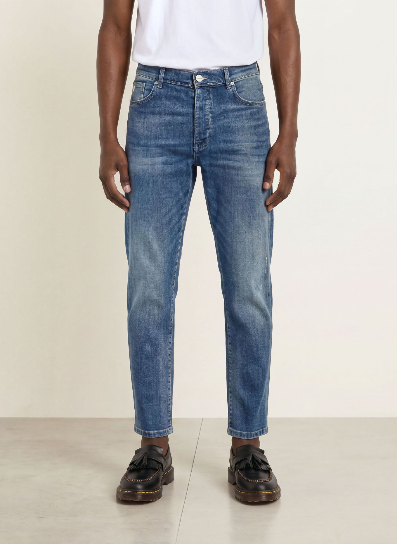 GOLDGARN DENIM Jeans RHEINAU Relaxed Cropped Fit: 1070 LIGHTBLUE