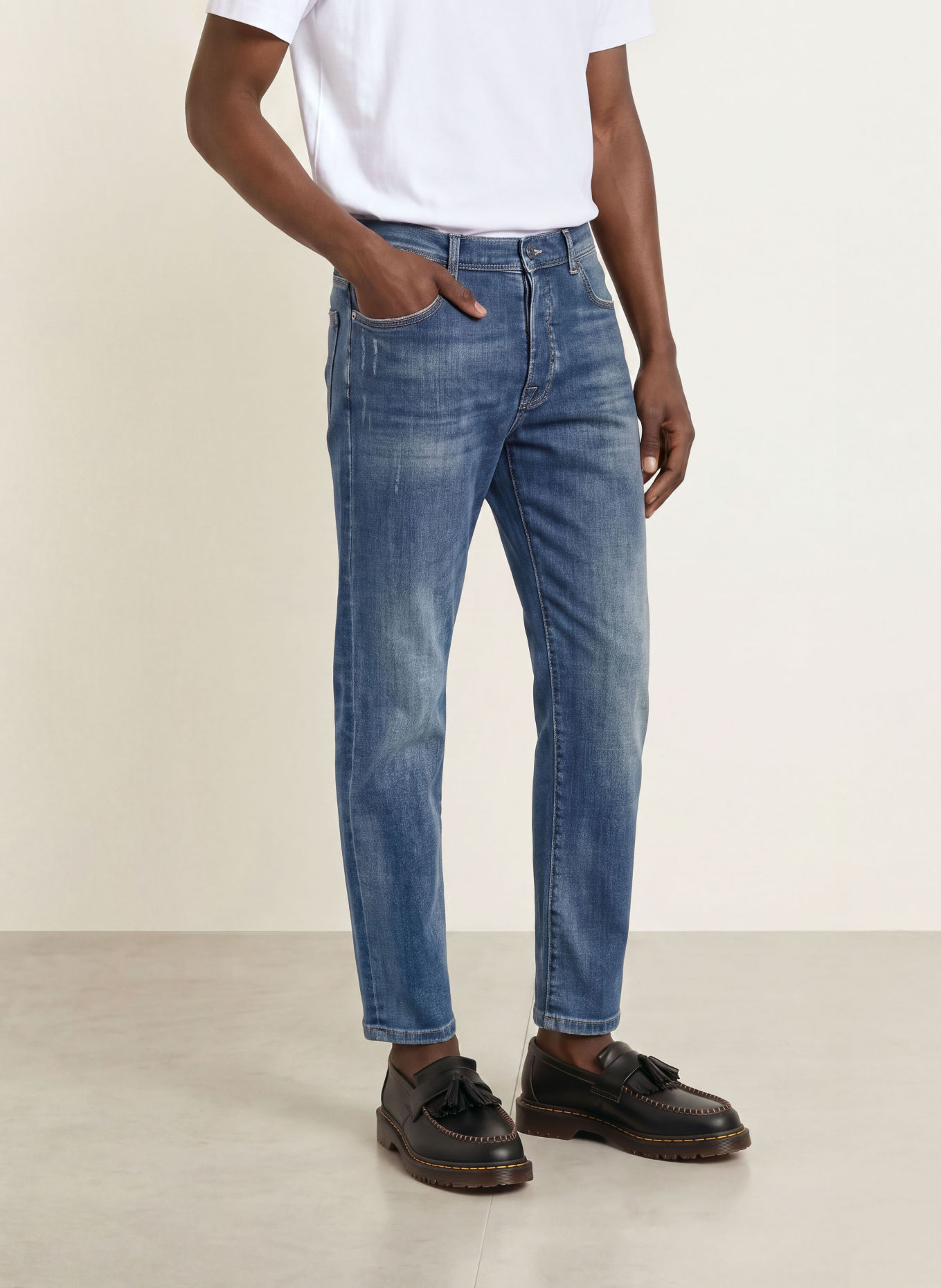 GOLDGARN DENIM Jeans RHEINAU Relaxed Cropped Fit: 1070 LIGHTBLUE