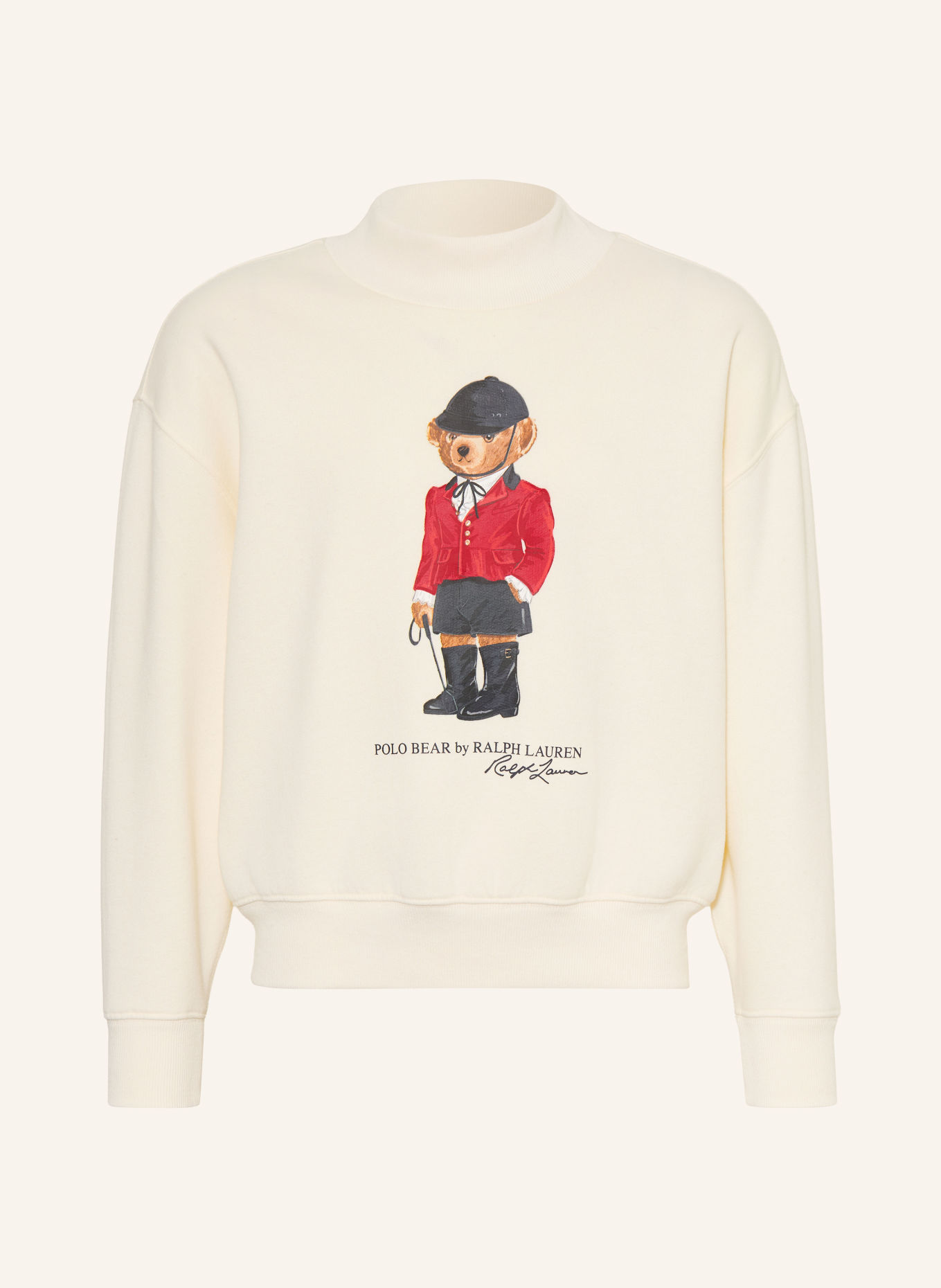 POLO RALPH LAUREN Sweatshirt: CRÈME / ROOD / ZWART