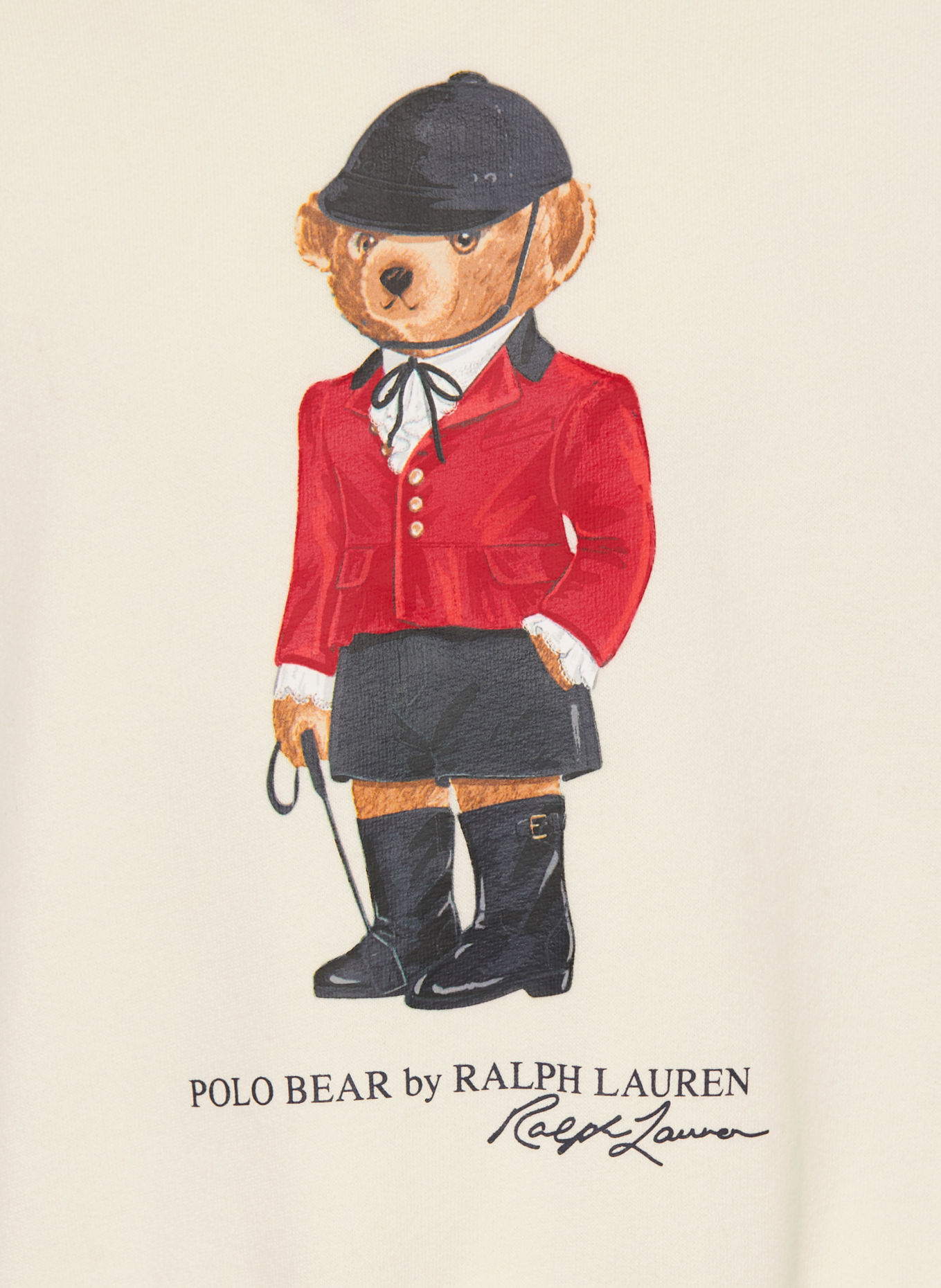 POLO RALPH LAUREN Sweatshirt: CRÈME / ROOD / ZWART