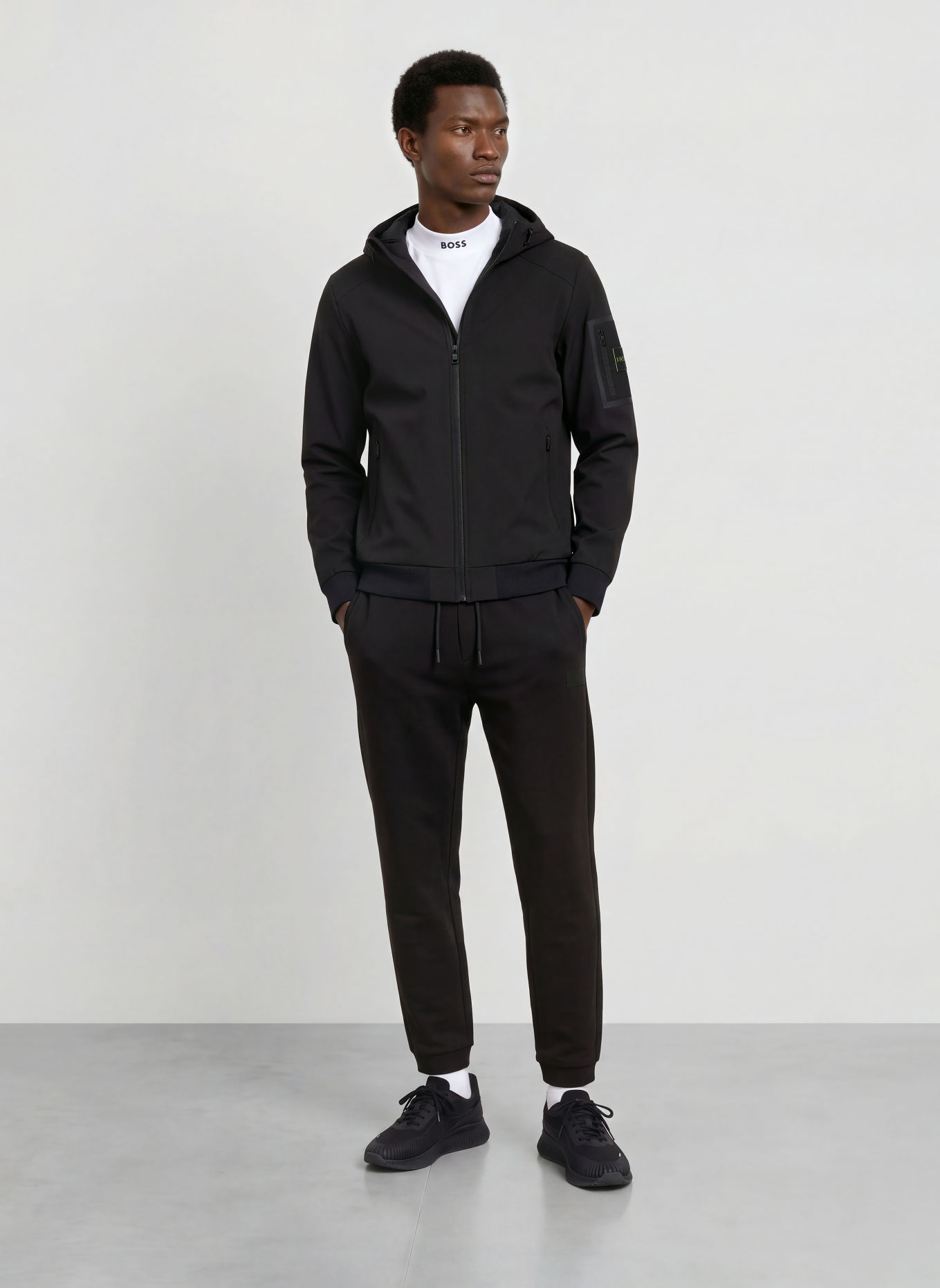 BOSS Kurtka softshell TRAVEL: CZARNY