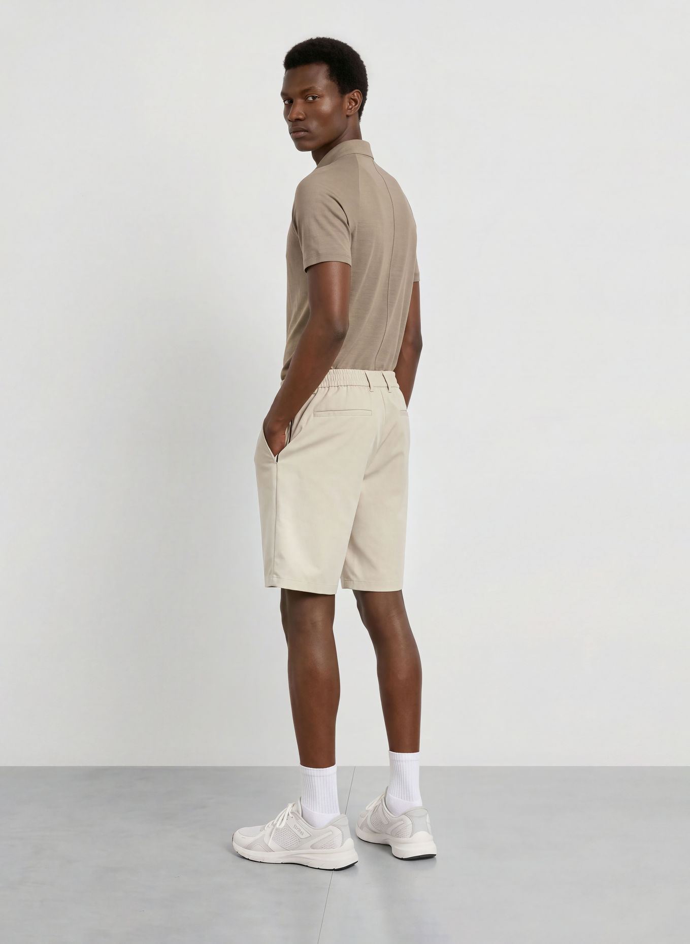 BOSS Funktions-Poloshirt: BRAUN