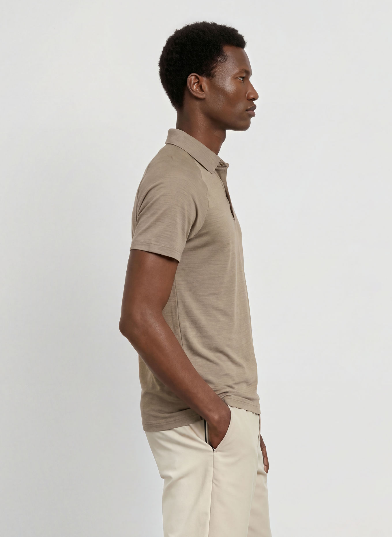BOSS Funktions-Poloshirt: BRAUN