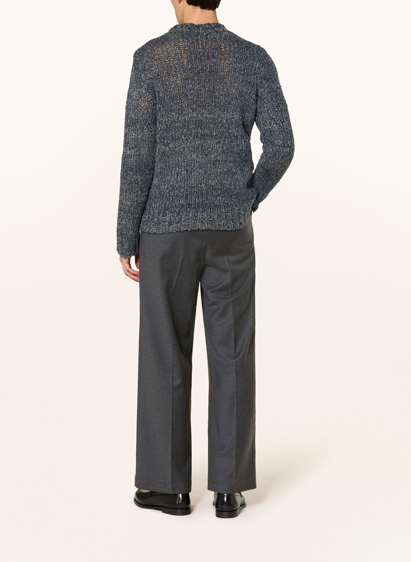 BARENA VENEZIA Pull MARESELO en alpaga: BLEU GRIS