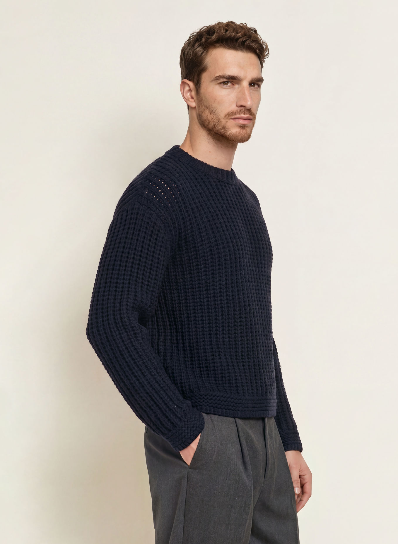 BARENA VENEZIA Pull BARBOTON COTA: BLEU FONCÉ