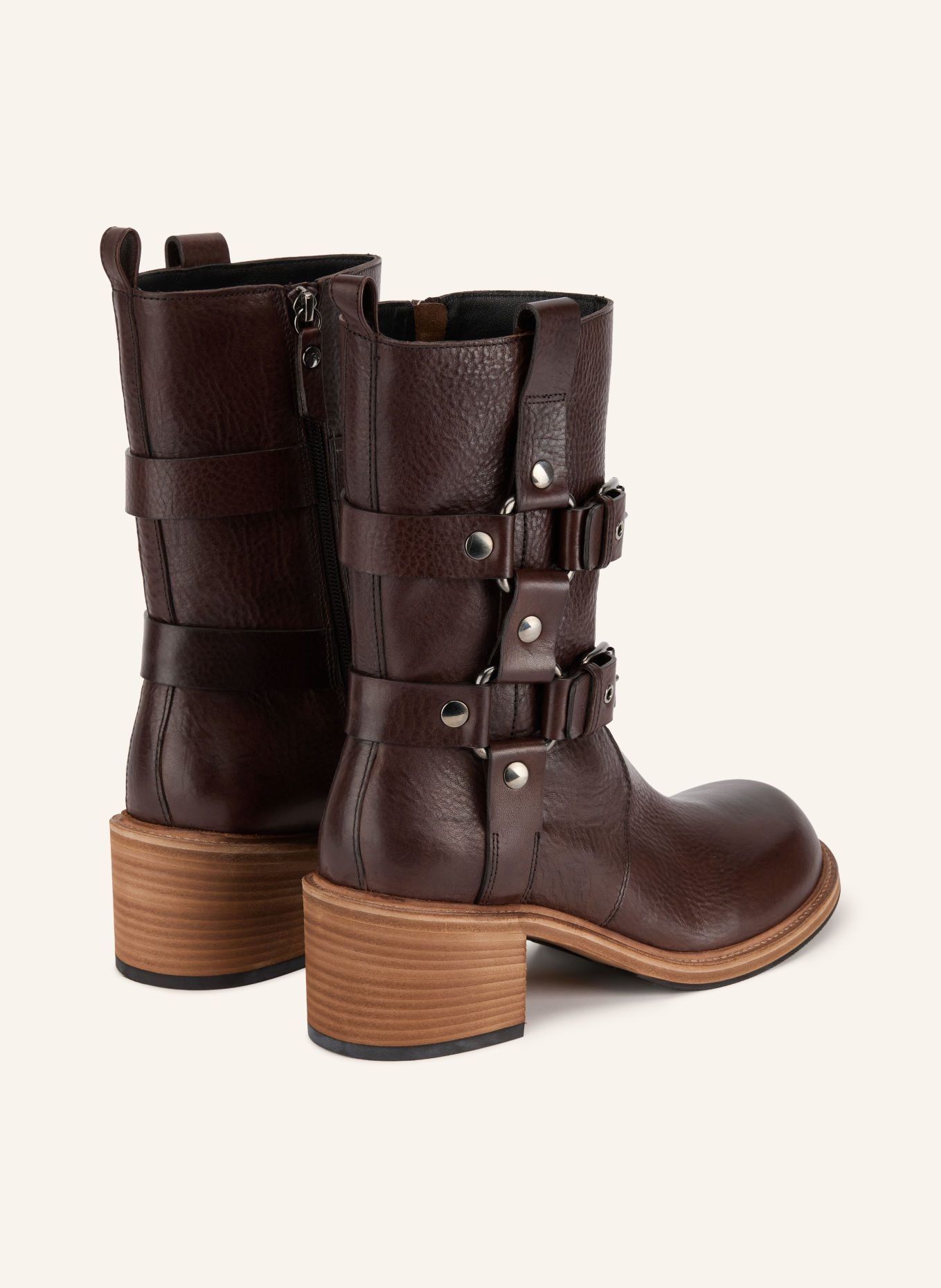 AGL Biker Boots ZOE: DUNKELBRAUN
