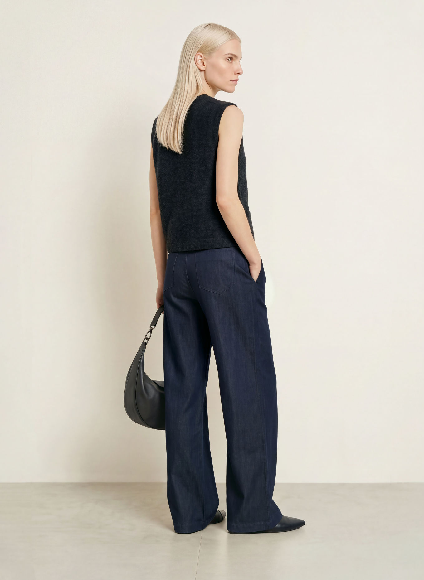 CINQUE Gebreid vest CIPLUI met alpaca: DONKERGRIJS