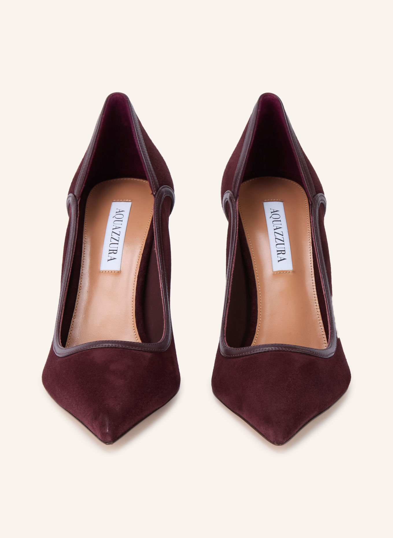 AQUAZZURA Pumps PLUSH PUMP 85: DONKERROOD