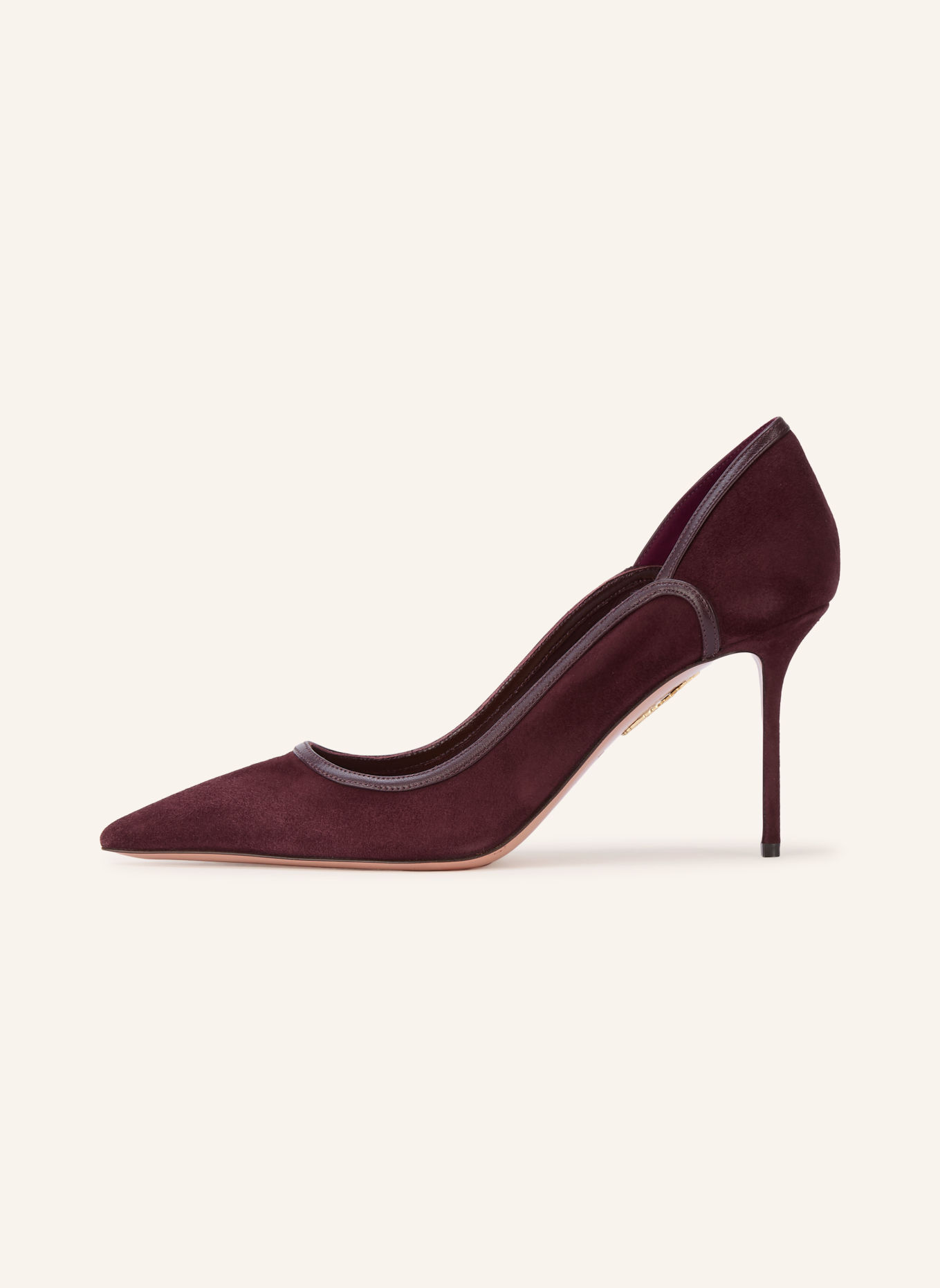AQUAZZURA Pumps PLUSH PUMP 85: DONKERROOD