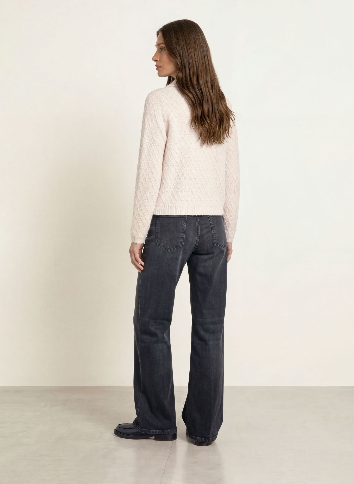 HEMISPHERE Cardigan med kashmir: HVID