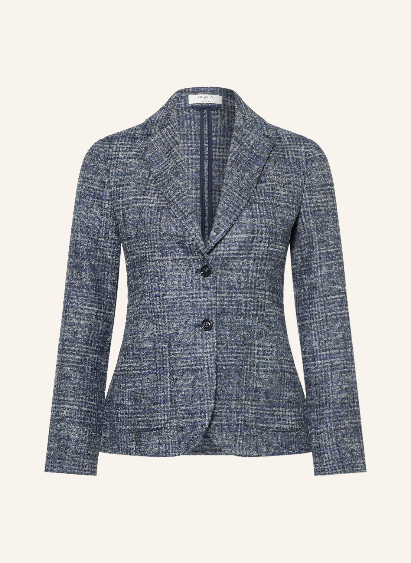 CIRCOLO 1901 Blazer din alpaca: ALBASTRU ÎNCHIS / GRI ÎNCHIS / NEGRU