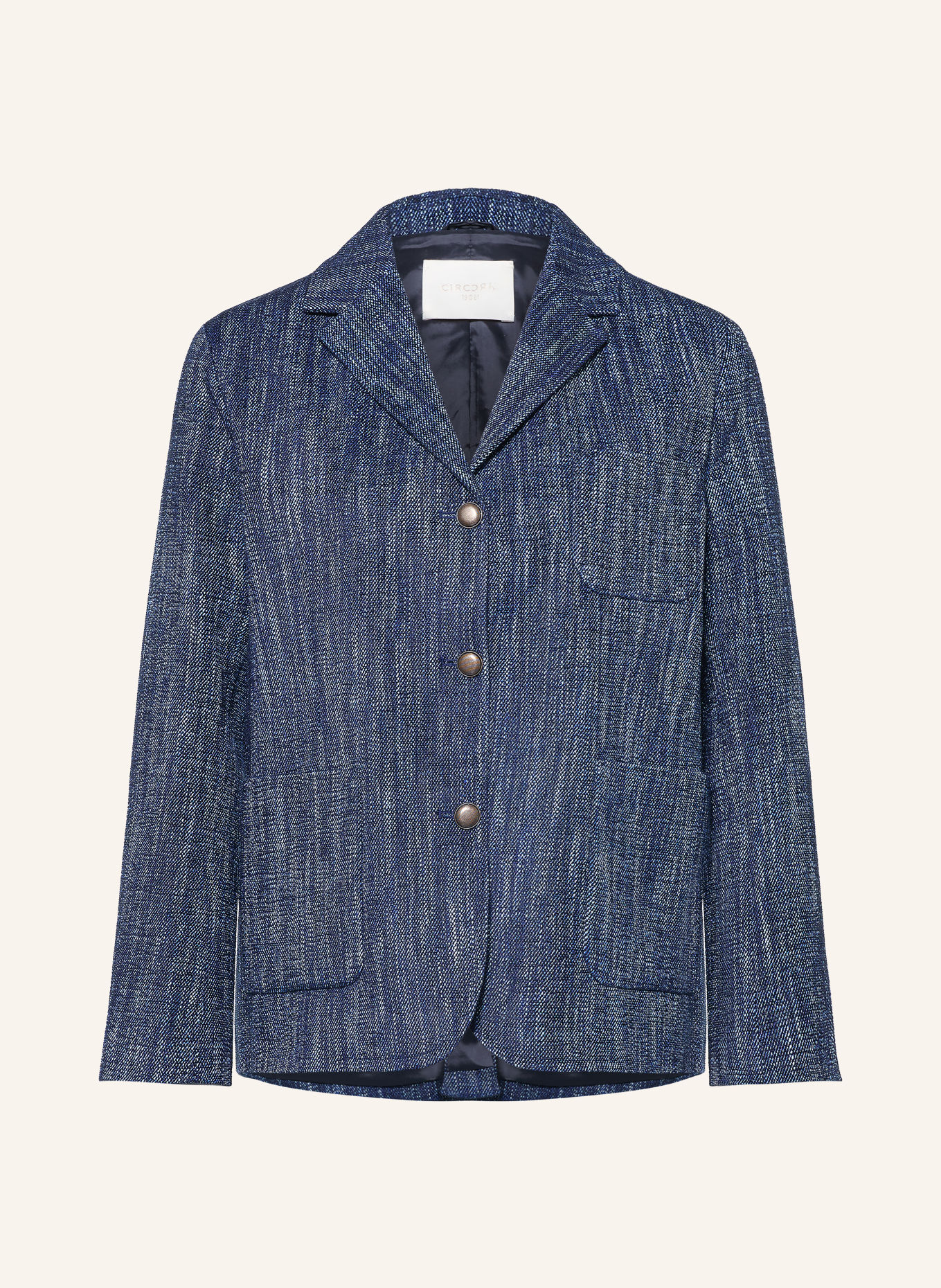 CIRCOLO 1901 Blazer cu aspect de denim: ALBASTRU ÎNCHIS