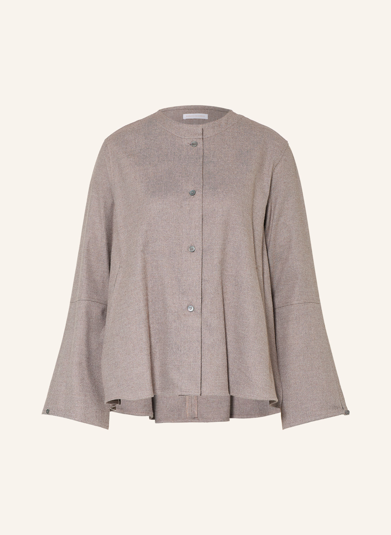 ROBERT FRIEDMAN Flanellblus ZOE: TAUPE