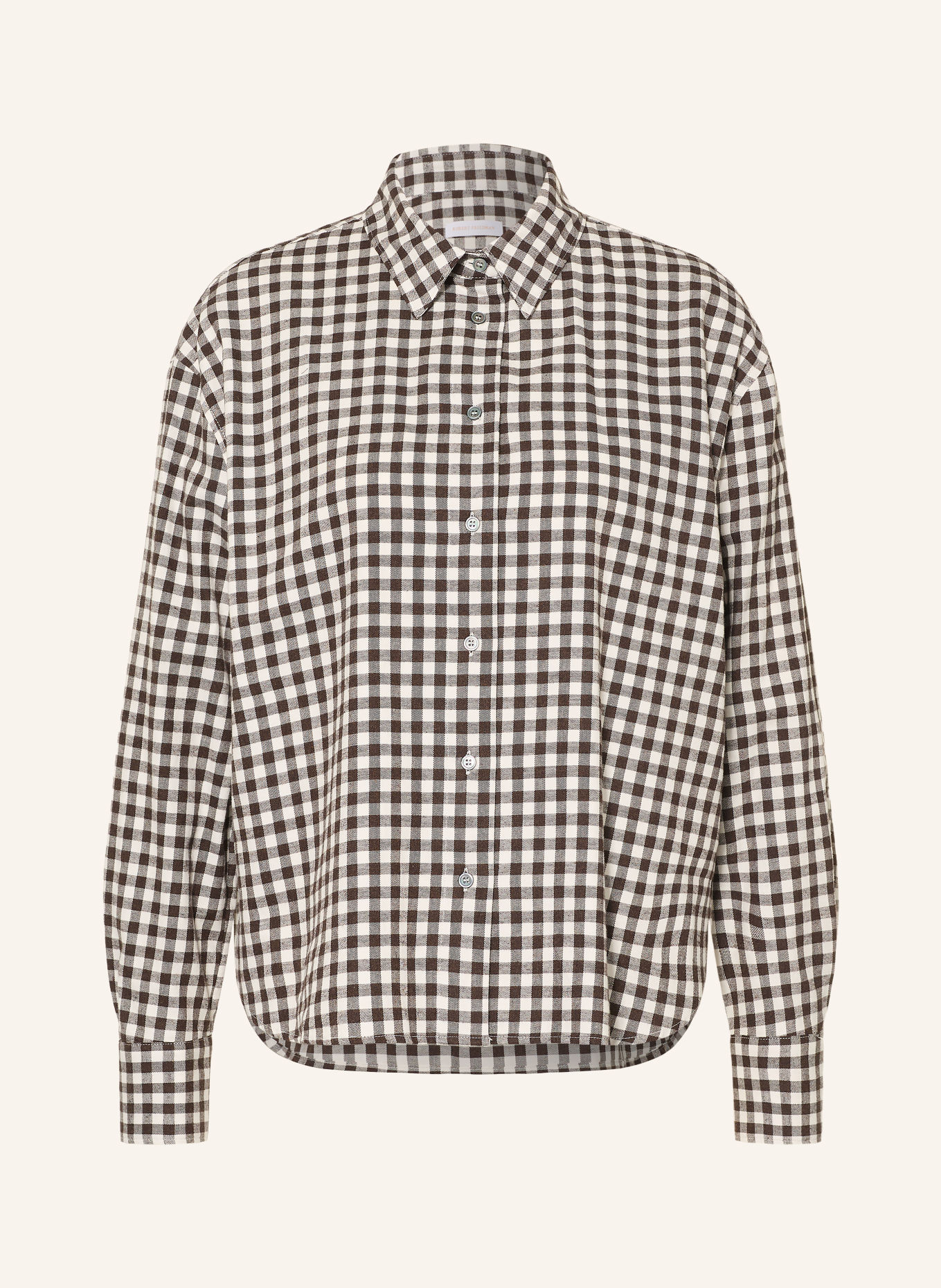 ROBERT FRIEDMAN Skjortor af flanell: MÖRKBRUN / GRÄDDE