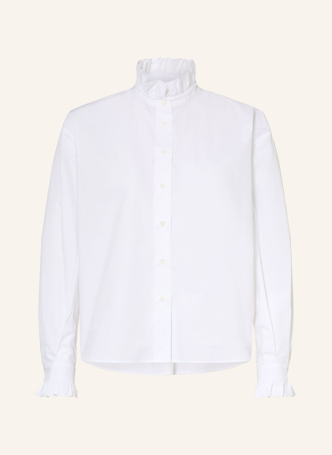 ROBERT FRIEDMAN Blus med volanger: VIT