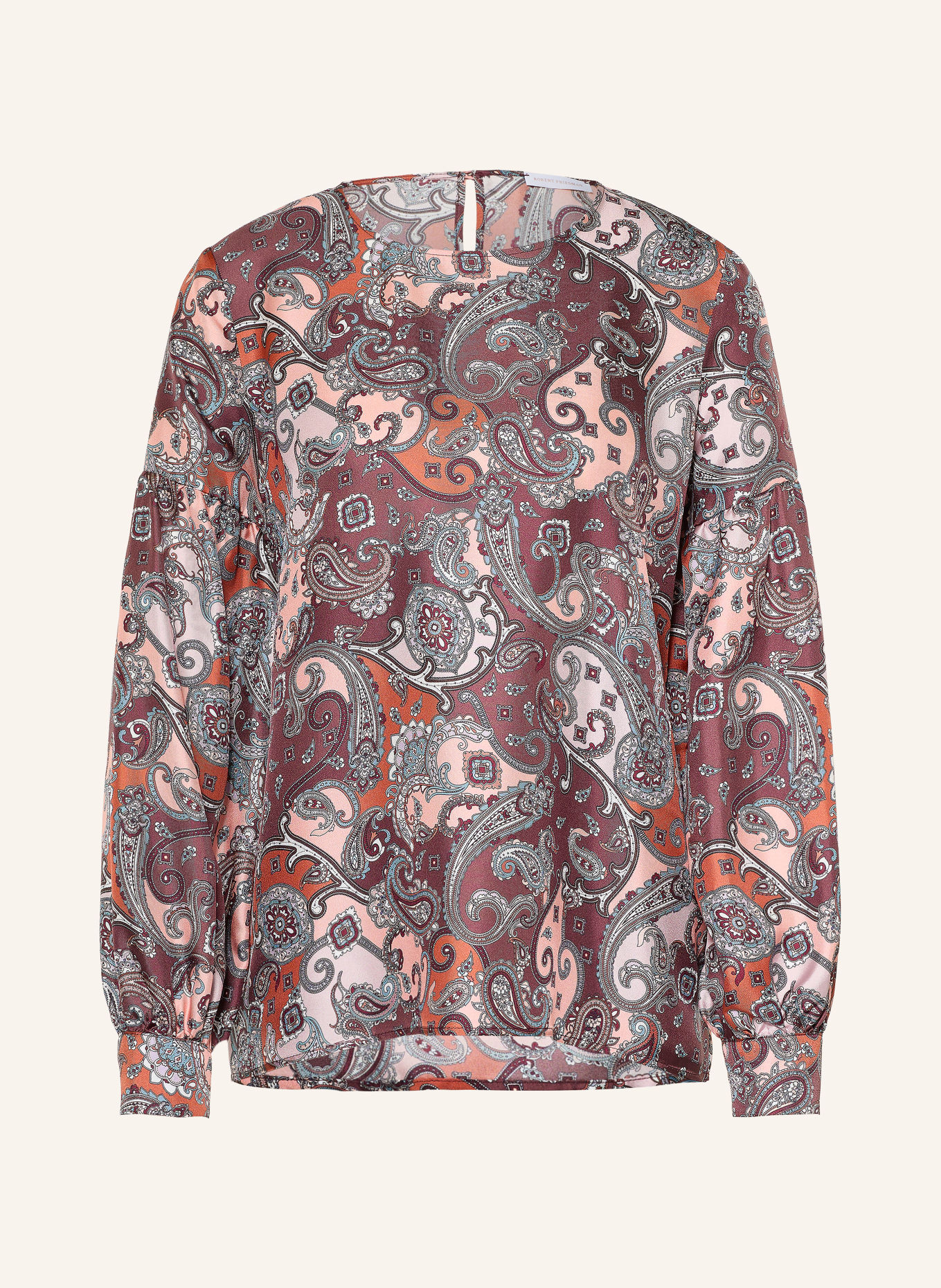 ROBERT FRIEDMAN Skjortblus KATY i siden: MÖRKRÖD / KONJAK / ROSA