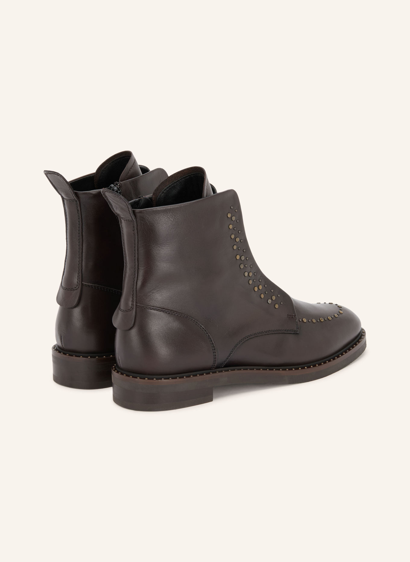 Pertini Schnürboots mit Nieten: DUNKELBRAUN