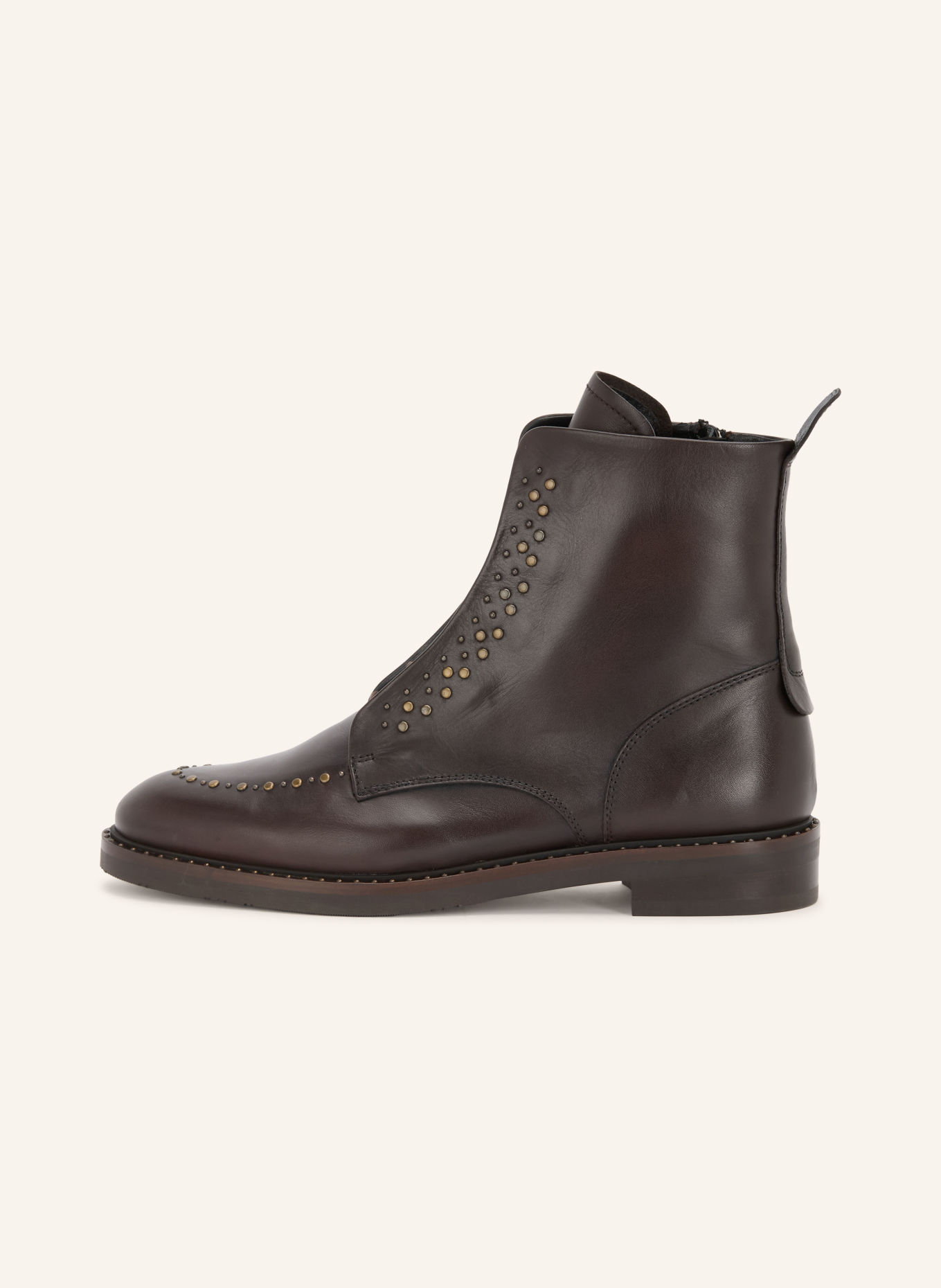 Pertini Schnürboots mit Nieten: DUNKELBRAUN
