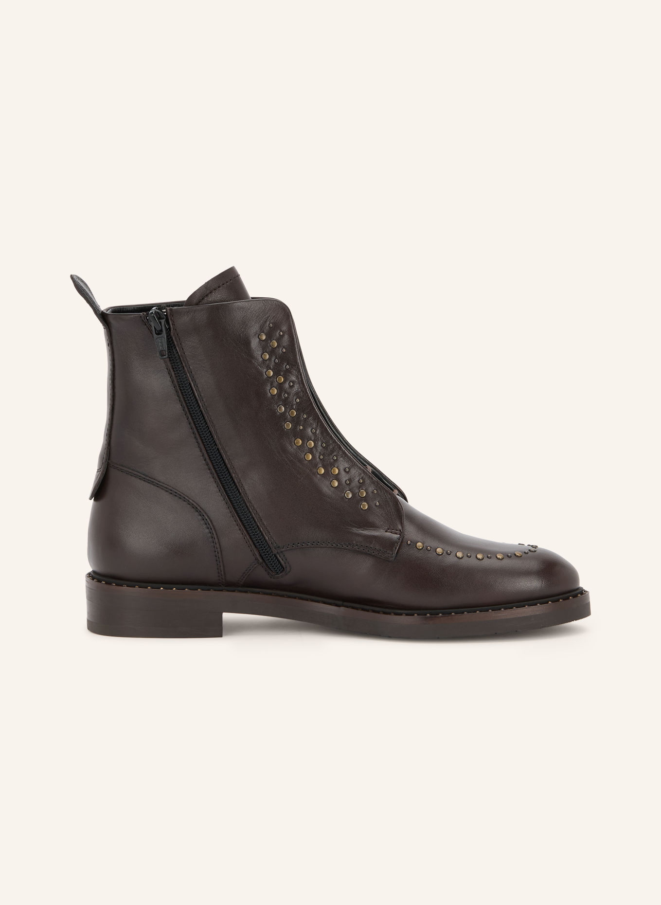 Pertini Schnürboots mit Nieten: DUNKELBRAUN