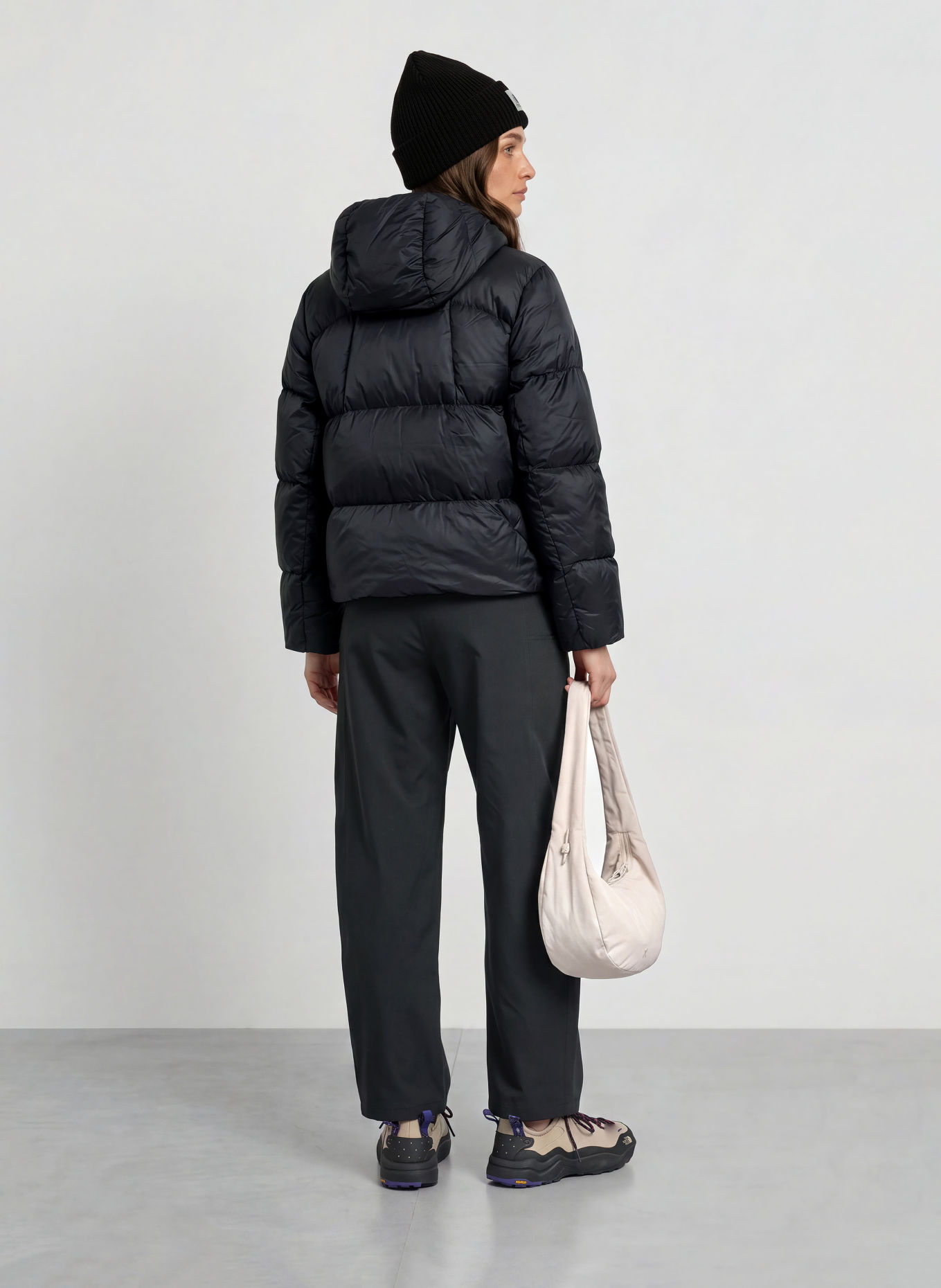 Goldwin CRYSTALLITE Down Jacket: BLACK