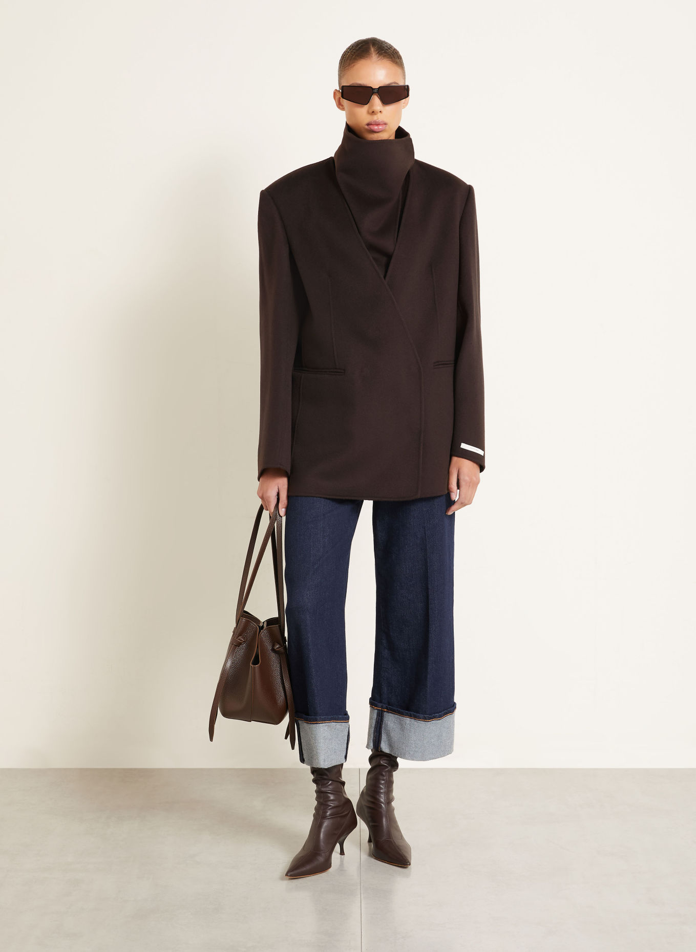 SPORTMAX 2-in-1-Jacke MANNA: DUNKELBRAUN