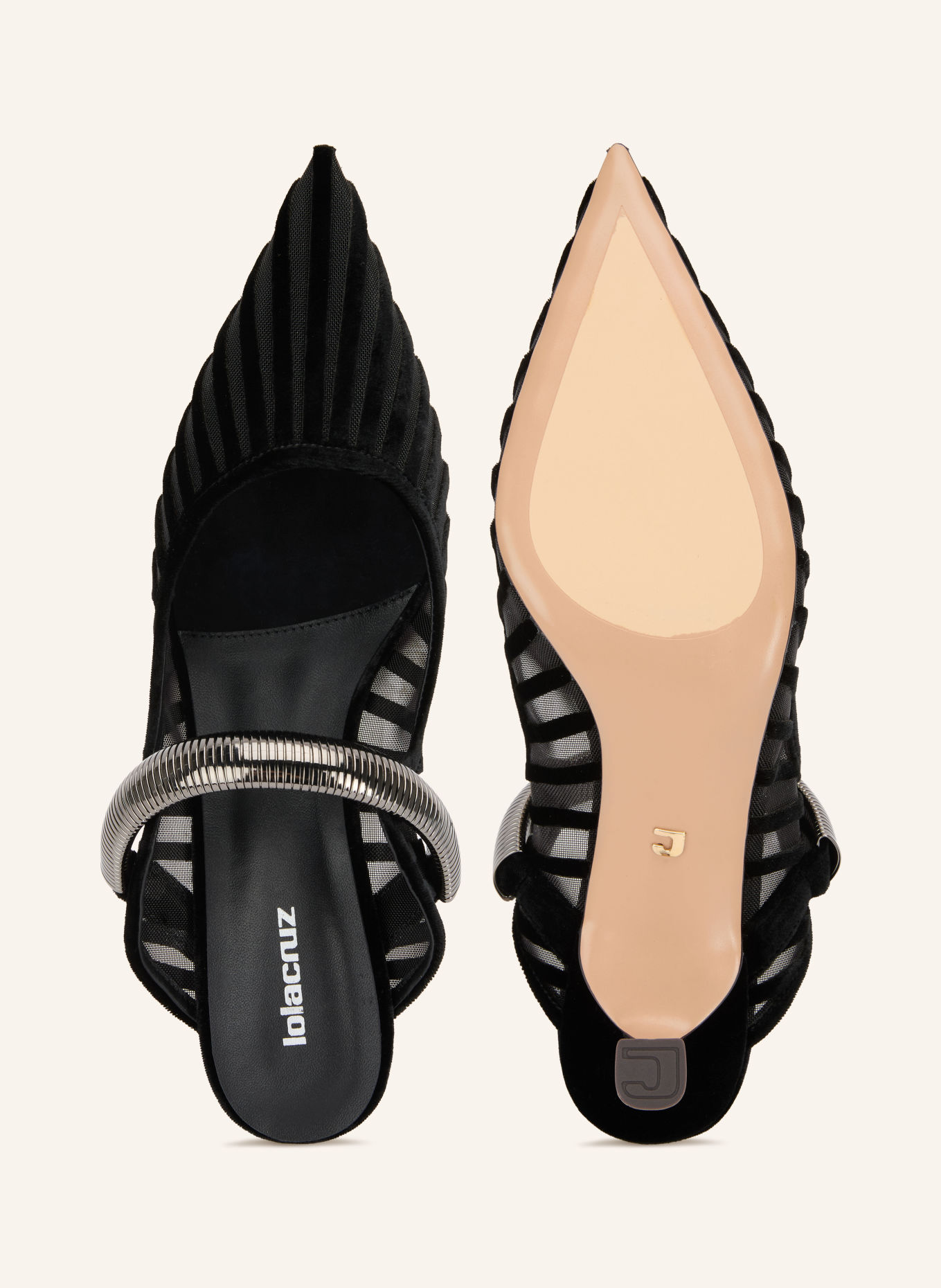 Lola Cruz ALEXA Mules: BLACK