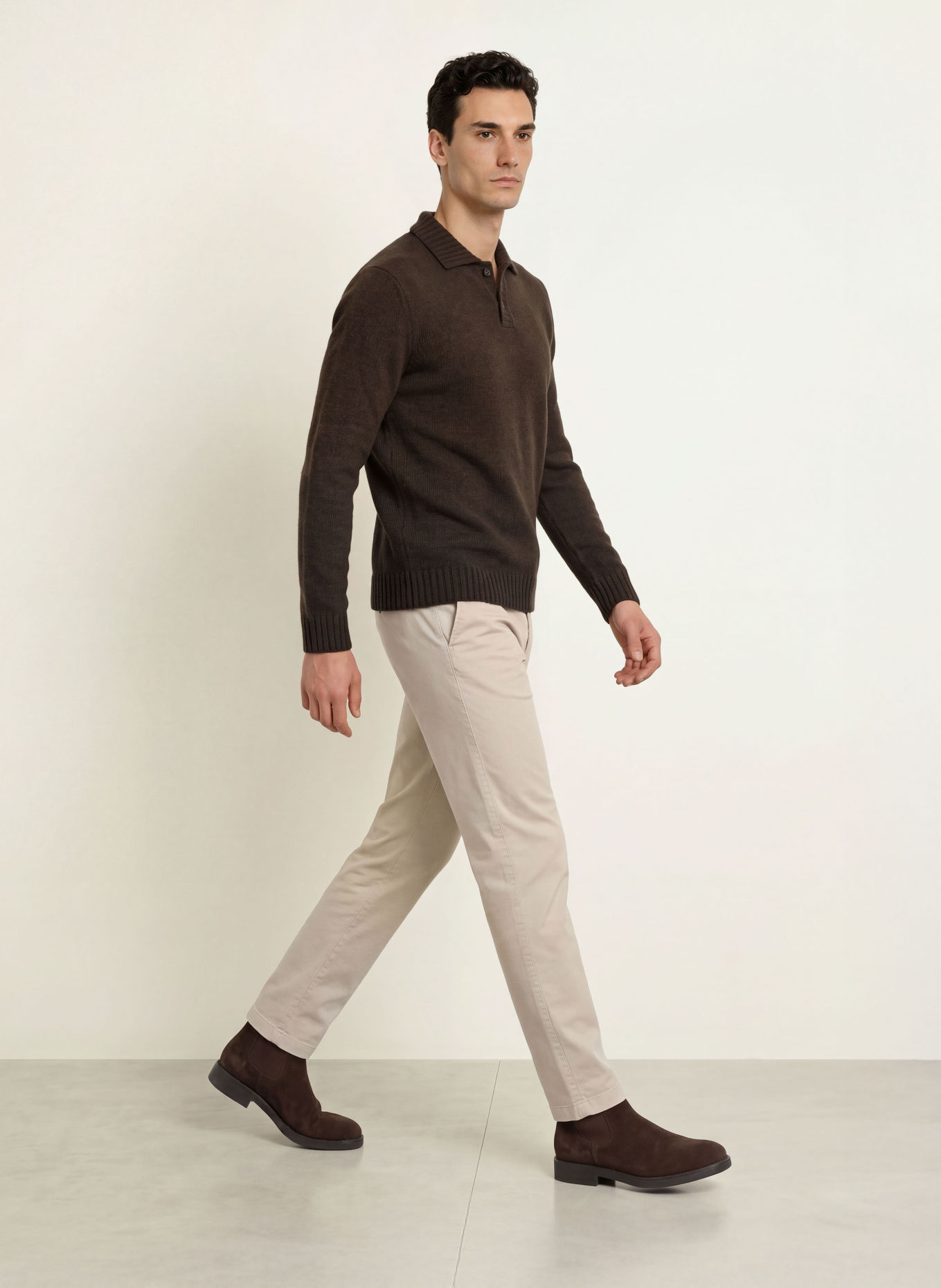 CINQUE CIWOOD Slim Fit Chinos: BEIGE