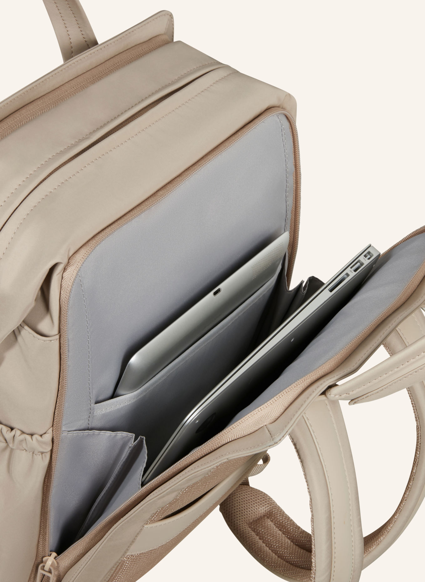Samsonite Rucksack ESSENTIS 17 l mit Laptop-Fach: BEIGE