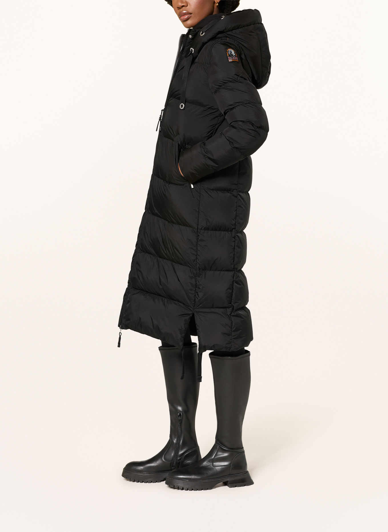 PARAJUMPERS PANDA Down Coat: BLACK