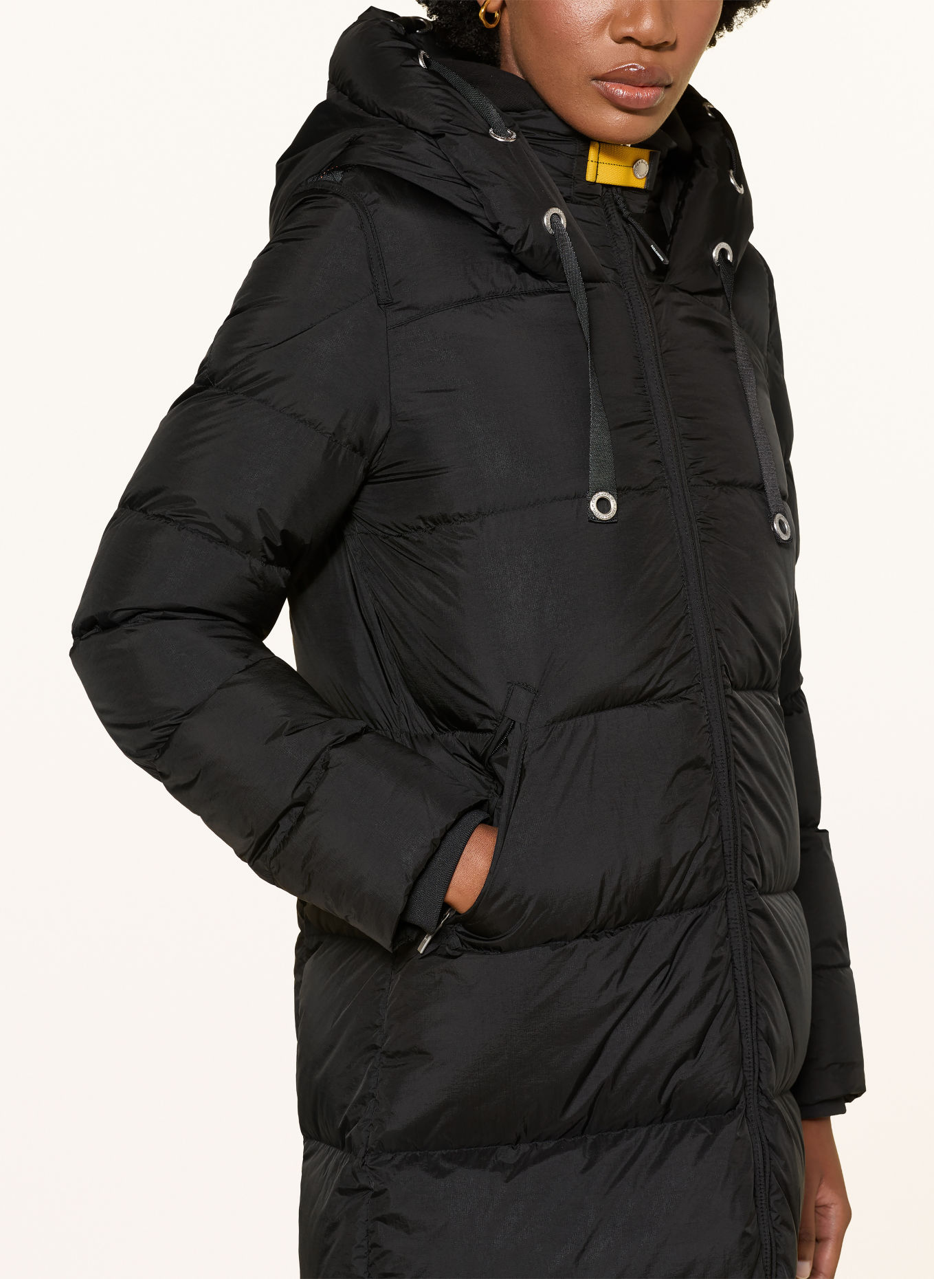 PARAJUMPERS PANDA Down Coat: BLACK