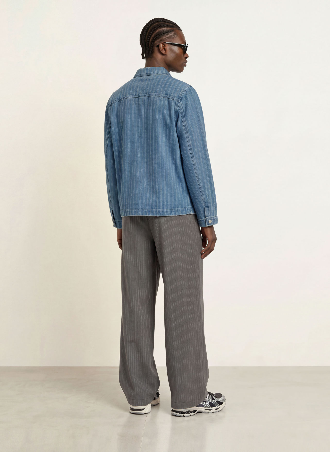 WOODBIRD Surveste en jean WBBLADE ZHOU: BLEU / JAUNE / BLANC
