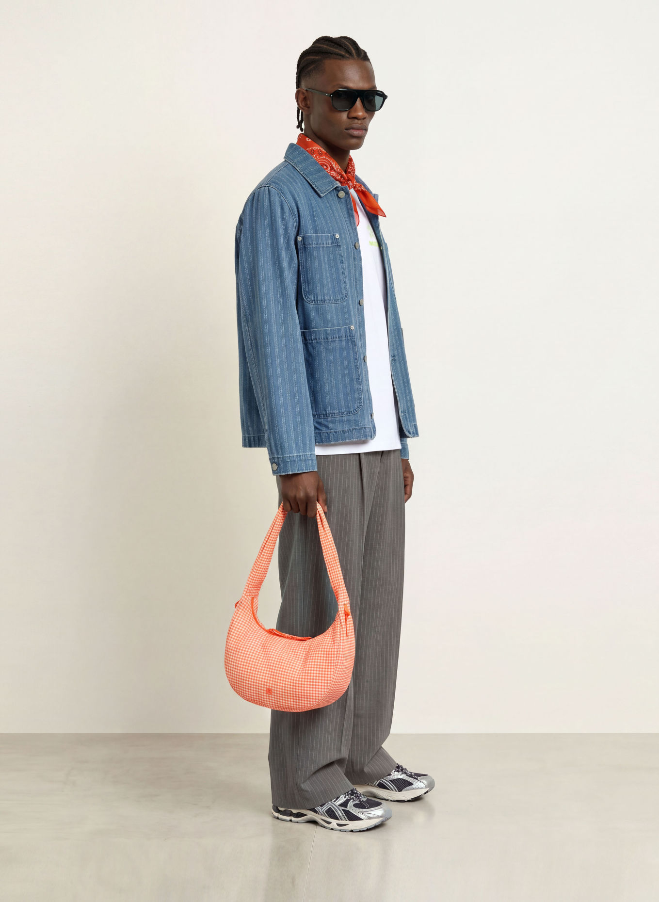 WOODBIRD Surveste en jean WBBLADE ZHOU: BLEU / JAUNE / BLANC