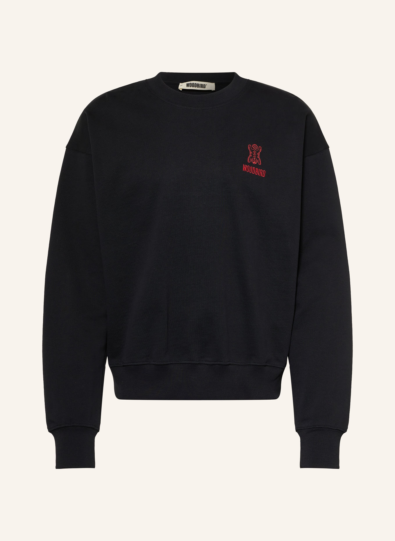 WOODBIRD Sweatshirt WBDUKE TIGER CREW: NOIR