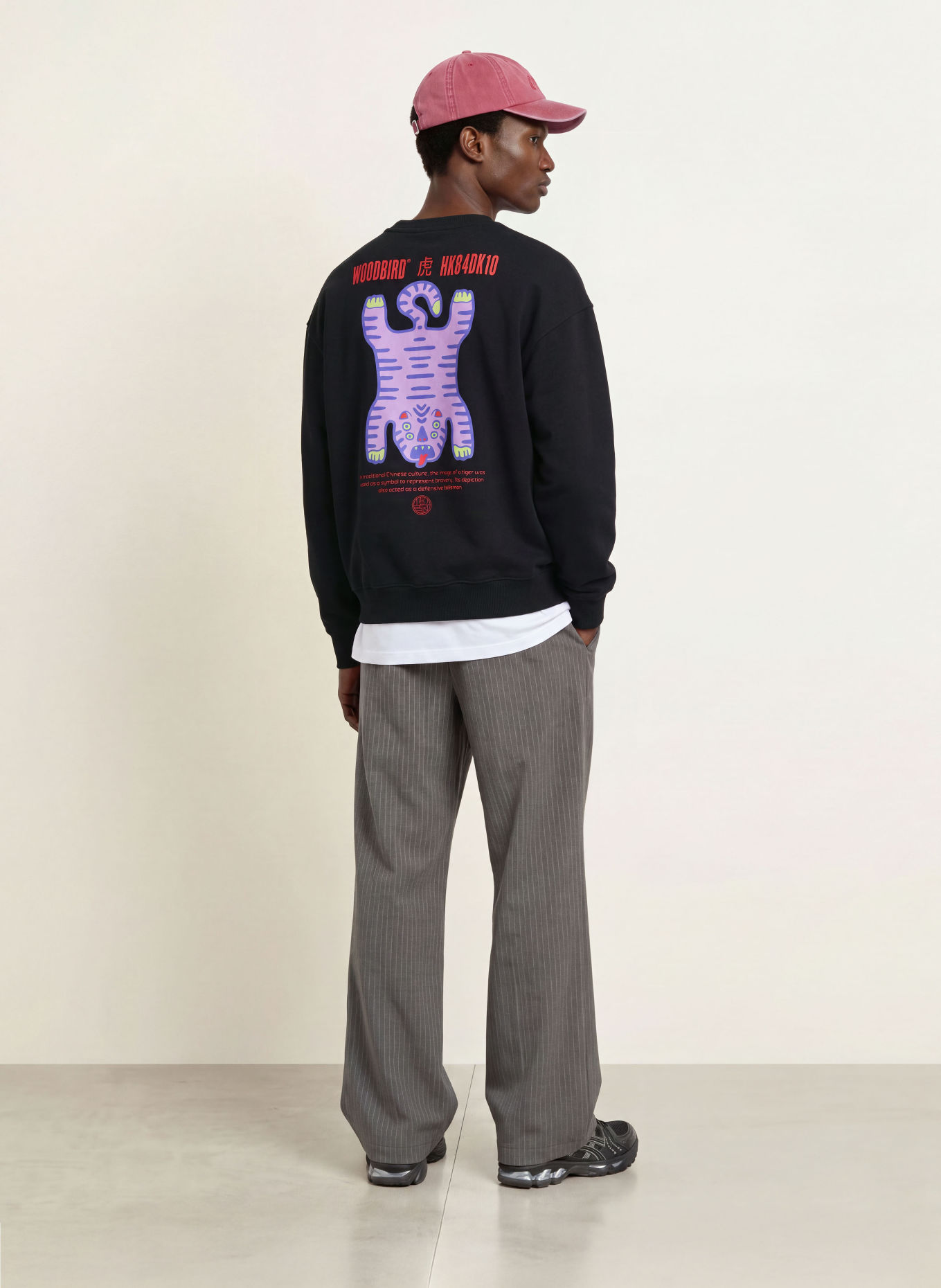 WOODBIRD Sweatshirt WBDUKE TIGER CREW: NOIR