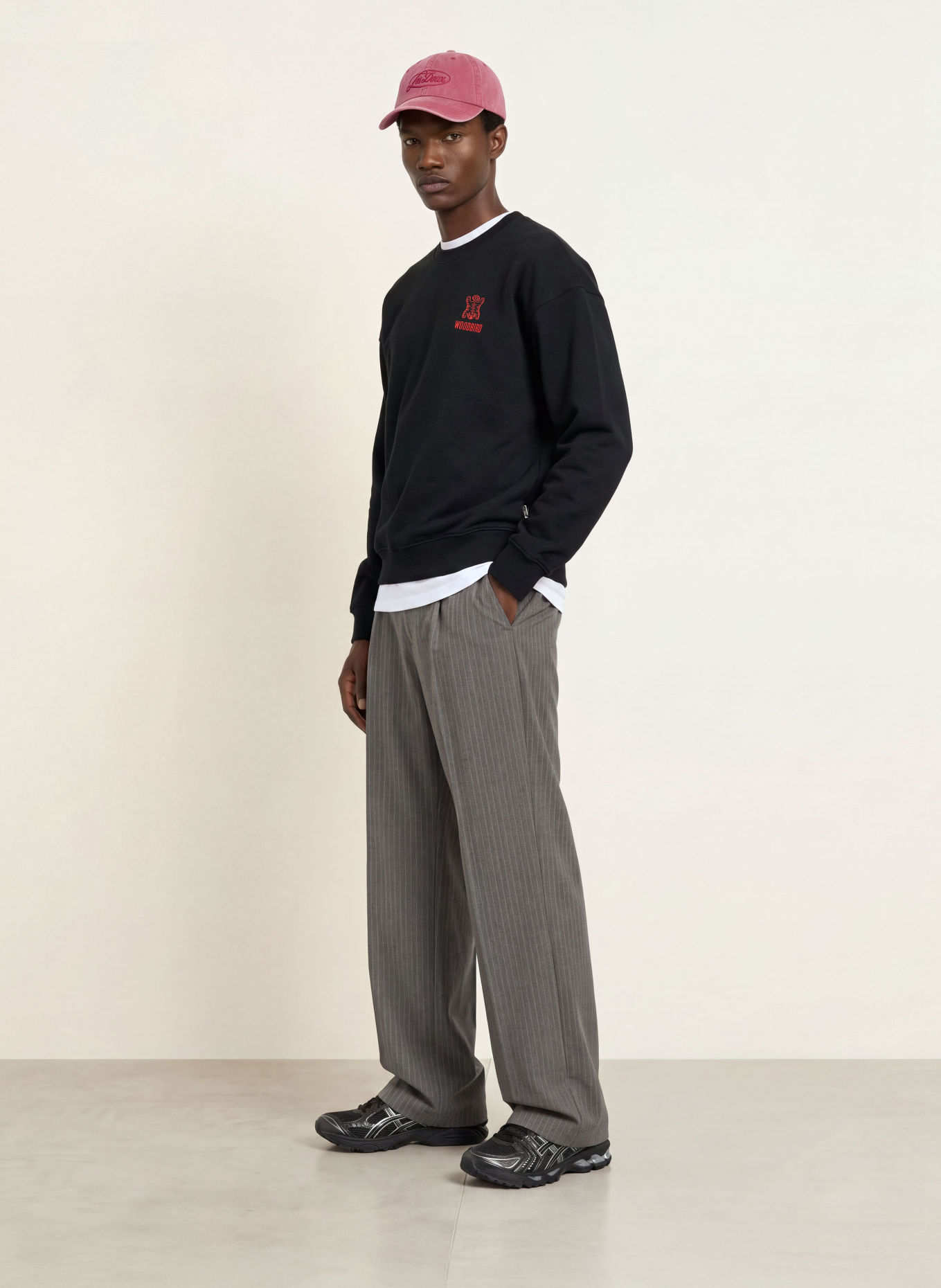 WOODBIRD Sweatshirt WBDUKE TIGER CREW: NOIR