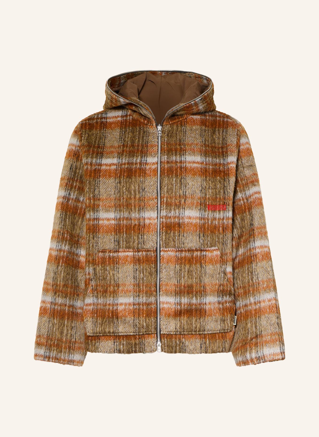 WOODBIRD Jas WBSHENG: BRUIN / BEIGE / DONKERORANJE